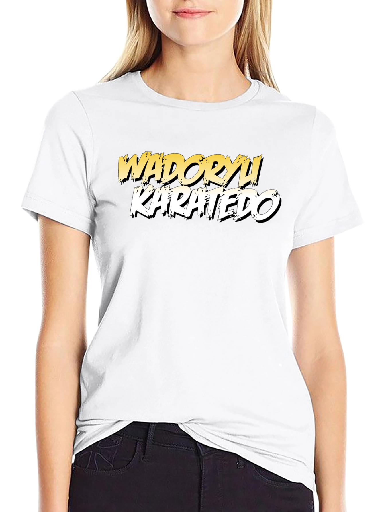 Wadoryu Karatedo Black T-Shirt Martial Arts