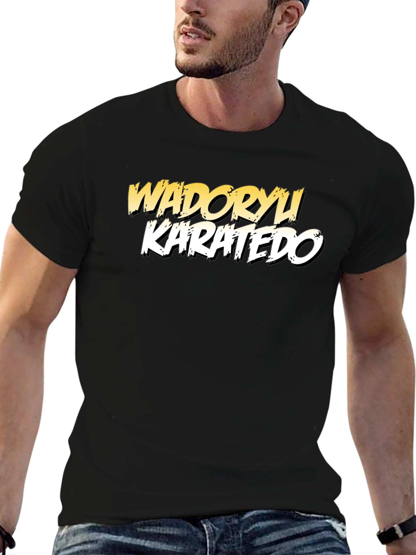 Wadoryu Karatedo Black T-Shirt Martial Arts