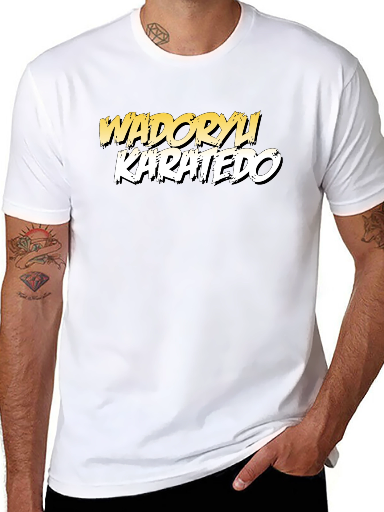 Wadoryu Karatedo Black T-Shirt Martial Arts