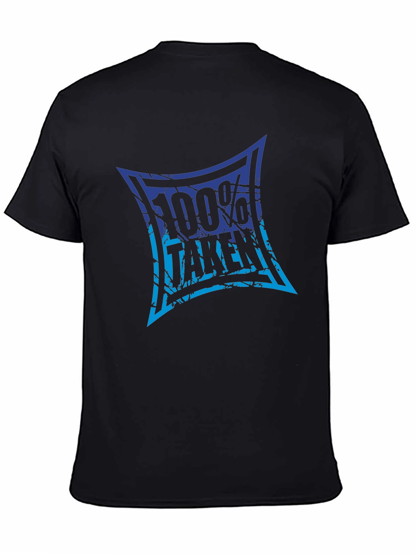 100% Taken Graphic Tee - Black Crew Neck T-Shirt