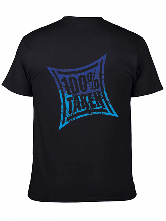 100% Taken Graphic Tee - Black Crew Neck T-Shirt