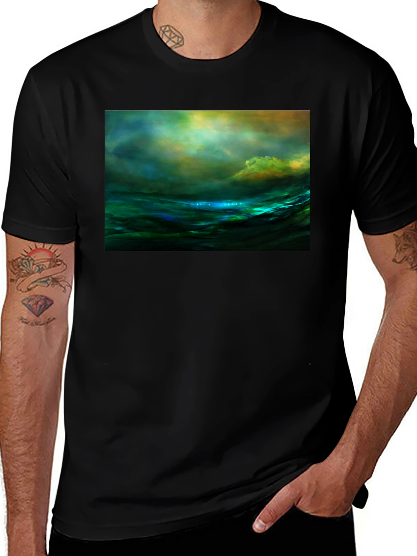 Ocean Wave Art T-Shirt