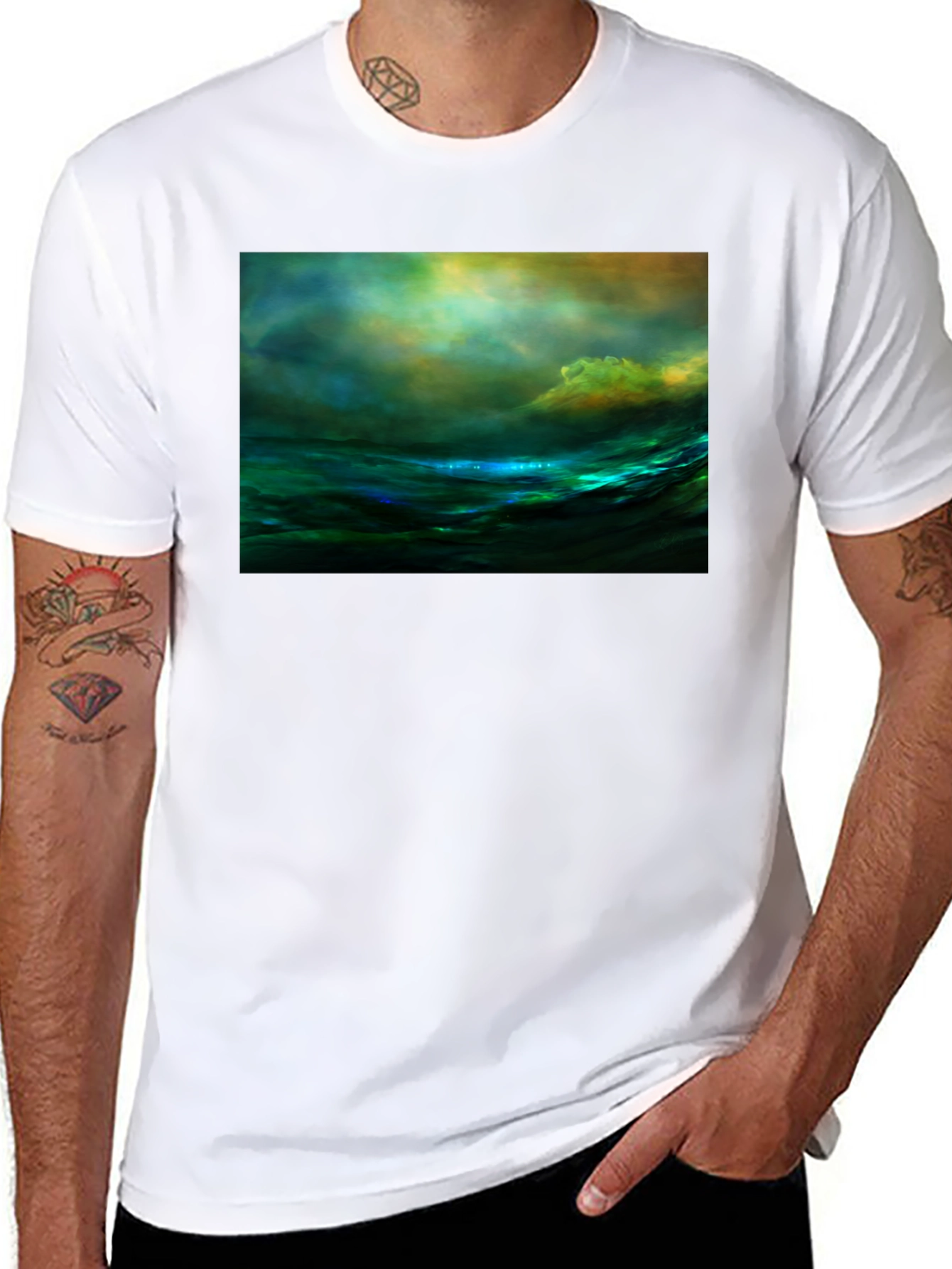 Ocean Wave Art T-Shirt