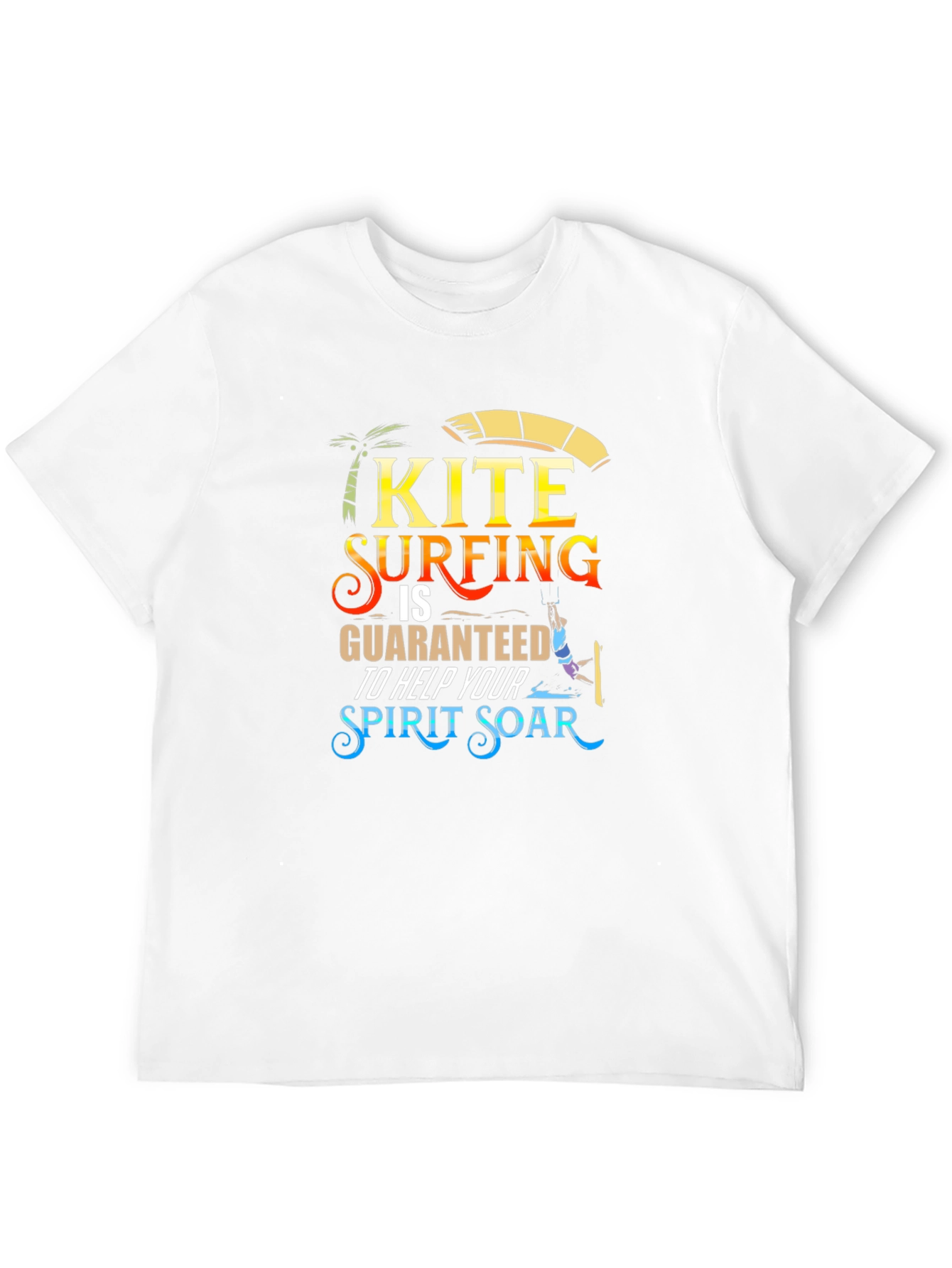 Kite Surfing Spirit Soar Graphic Tee