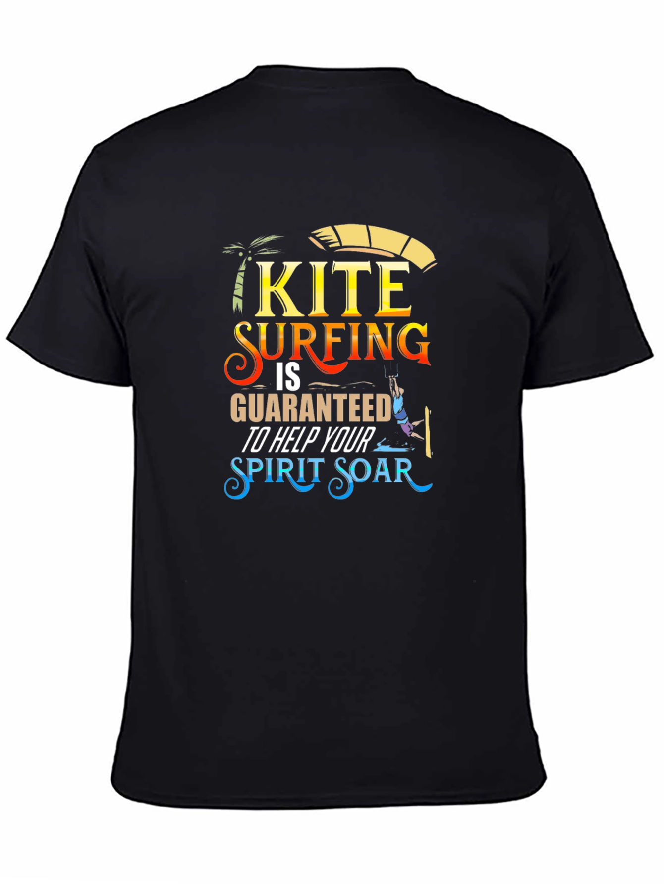 Kite Surfing Spirit Soar Graphic Tee