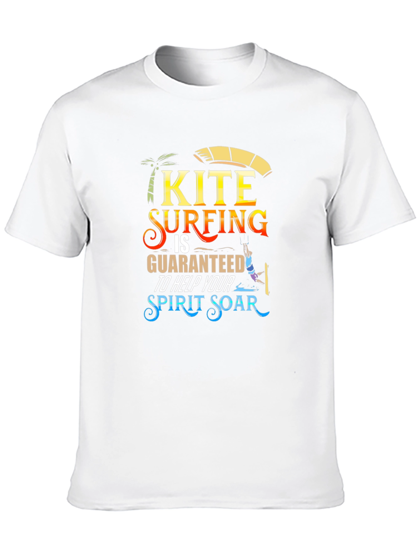 Kite Surfing Spirit Soar Graphic Tee