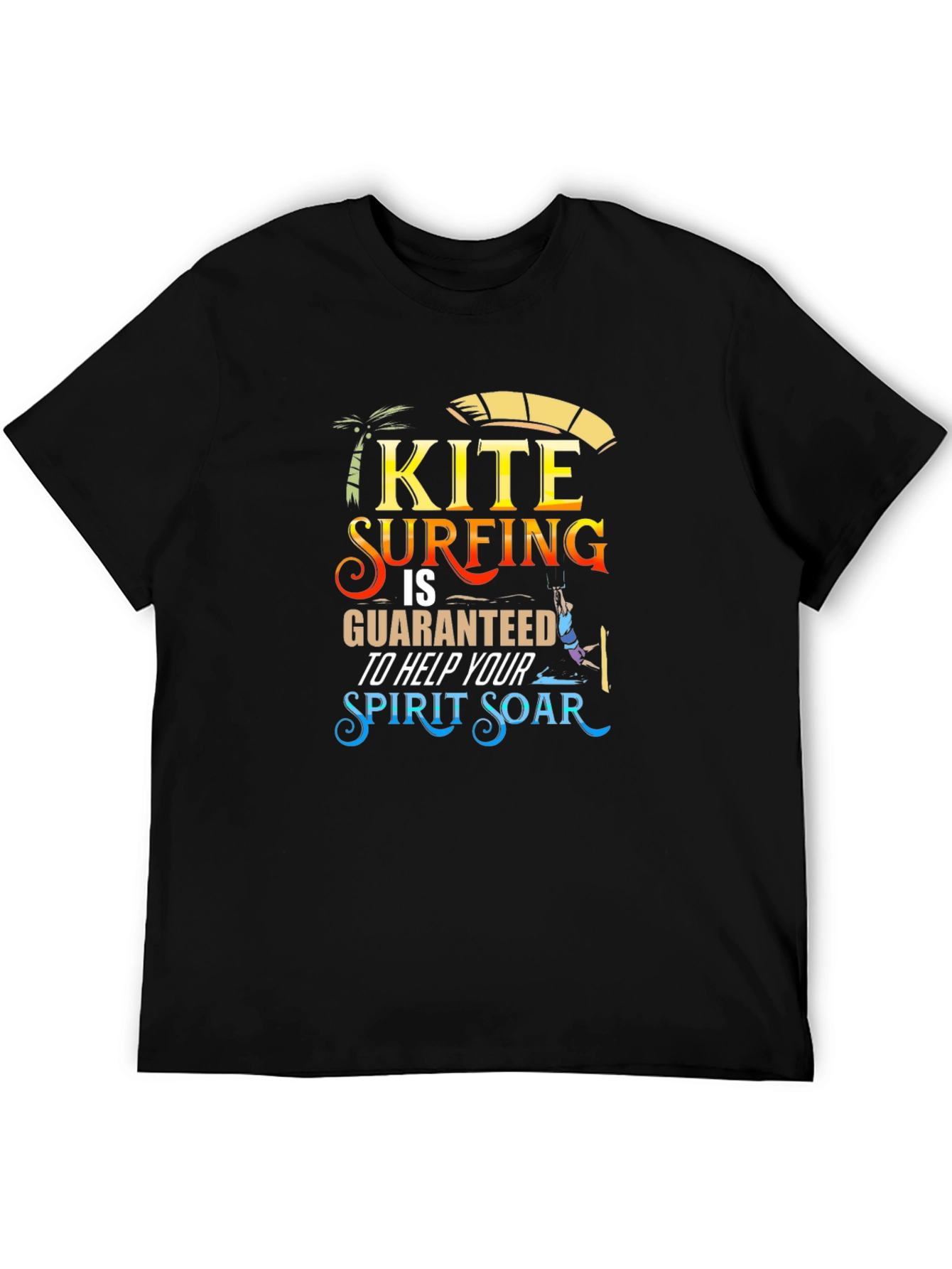 Kite Surfing Spirit Soar Graphic Tee