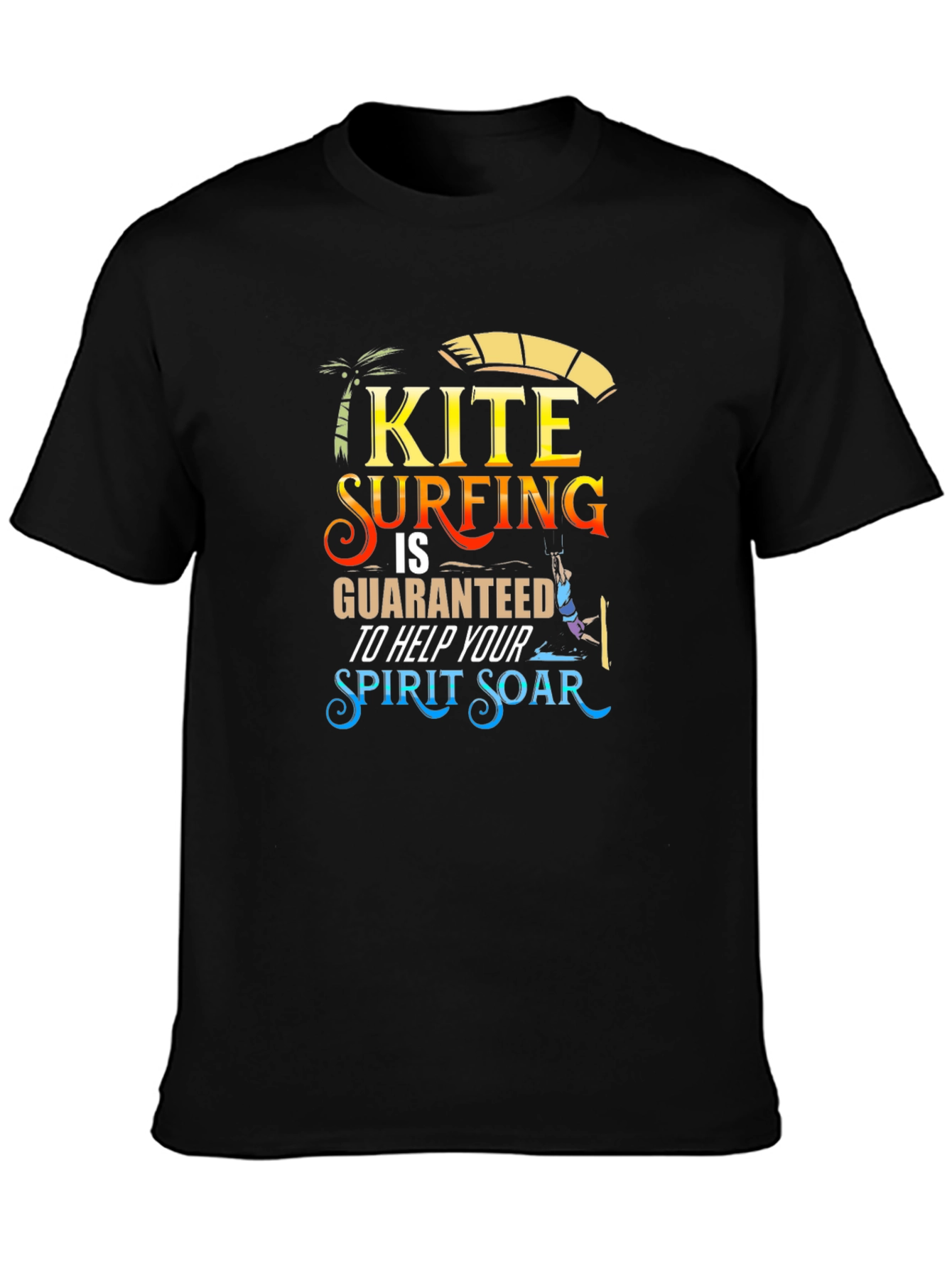 Kite Surfing Spirit Soar Graphic Tee