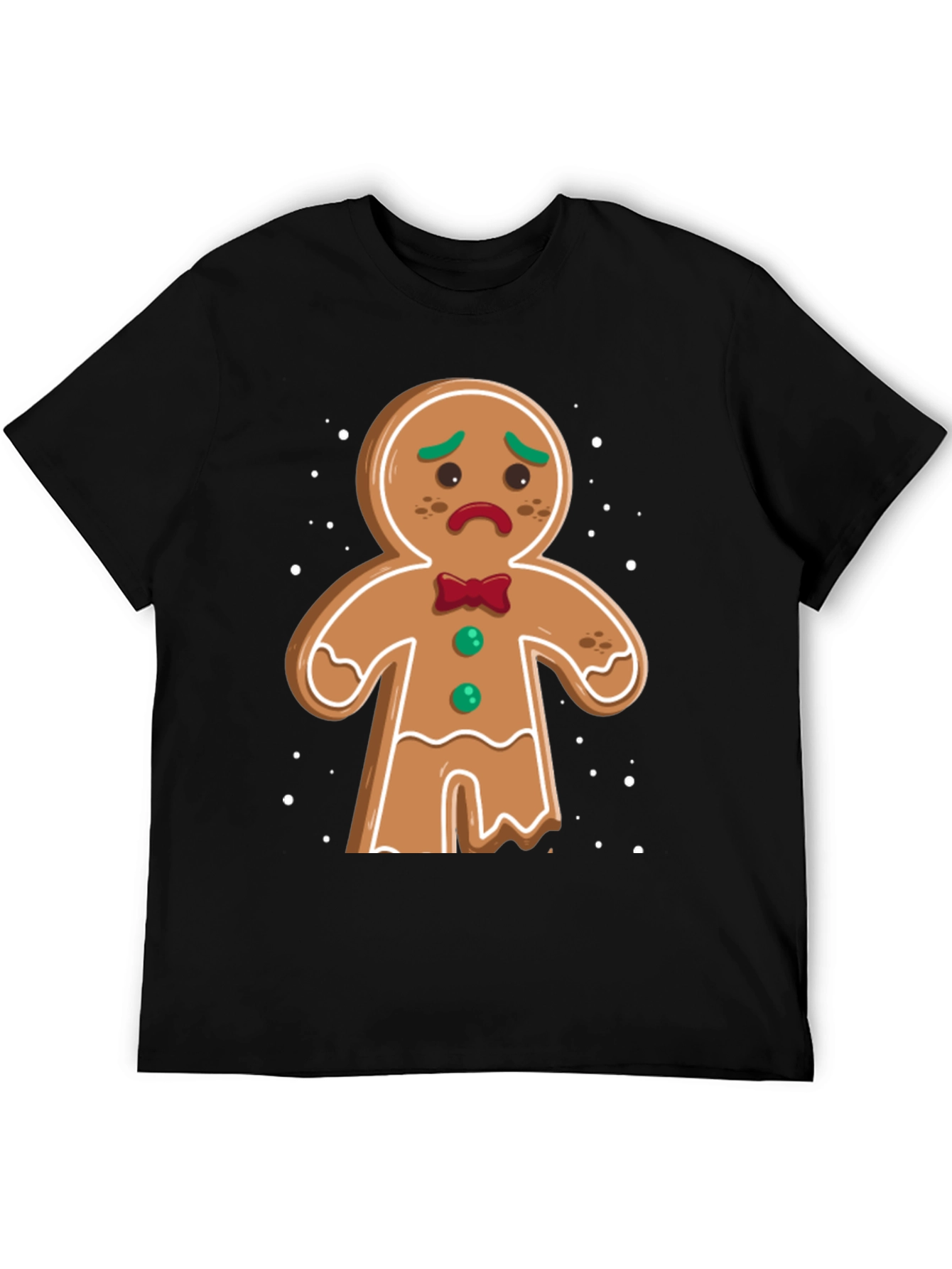 Sad Gingerbread Man Christmas T-Shirt