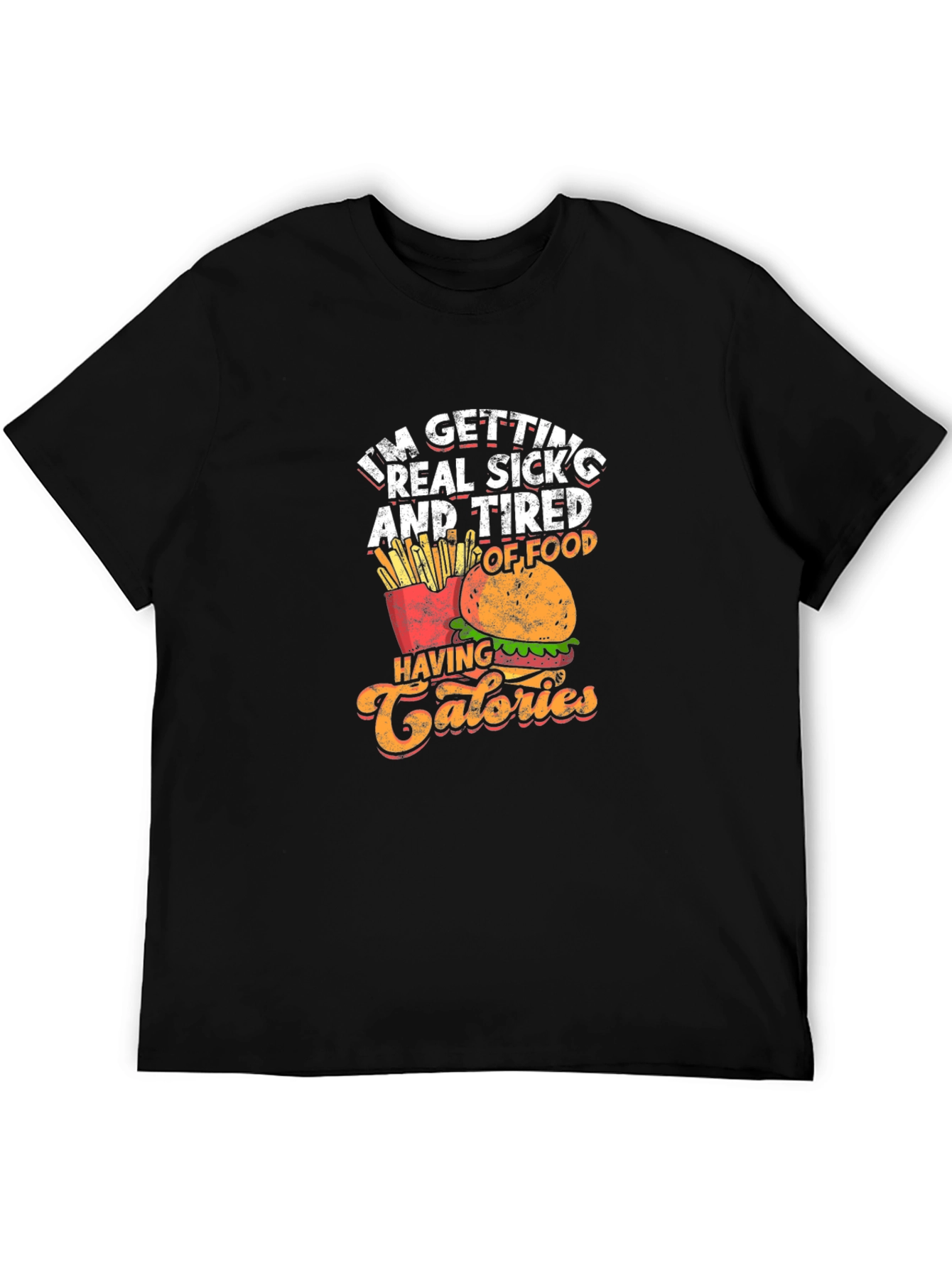 Funny Foodie T-Shirt - Calories Design