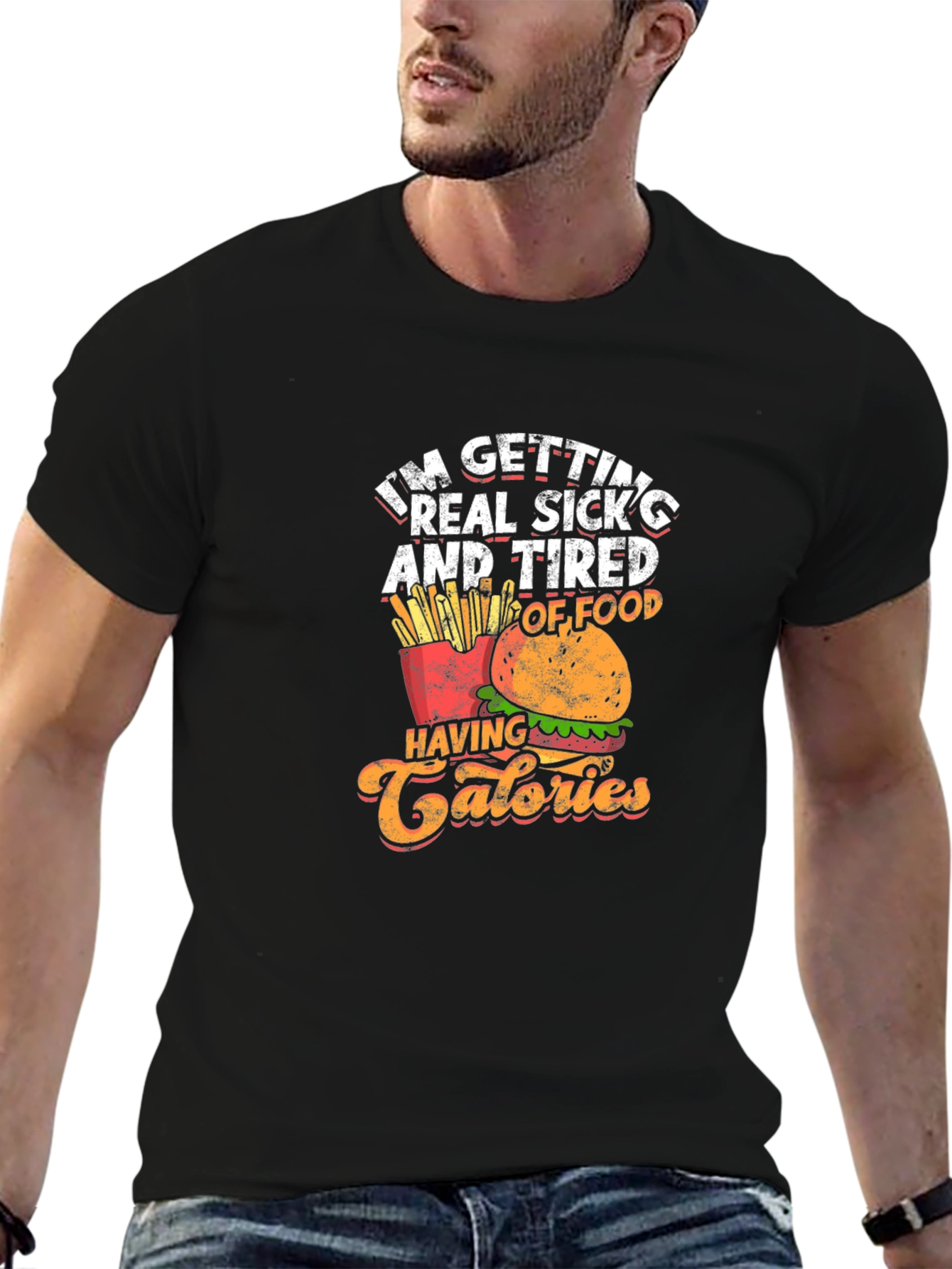 Funny Foodie T-Shirt - Calories Design