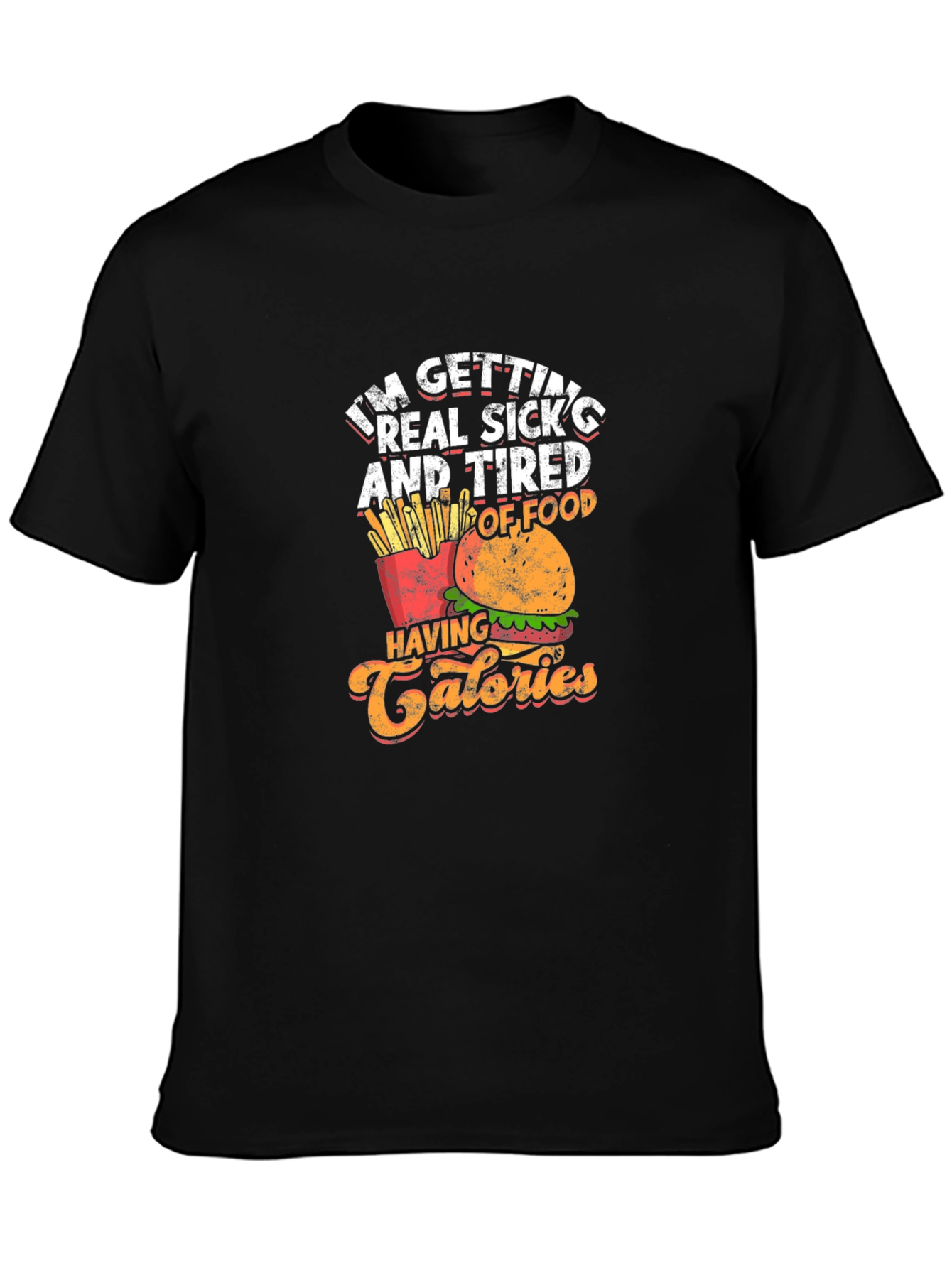 Funny Foodie T-Shirt - Calories Design