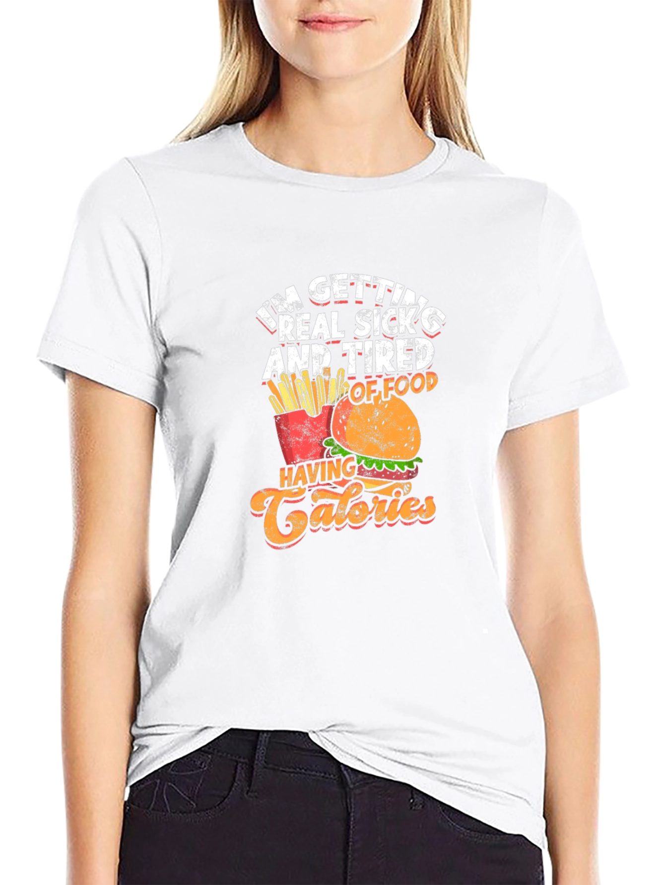 Funny Foodie T-Shirt - Calories Design