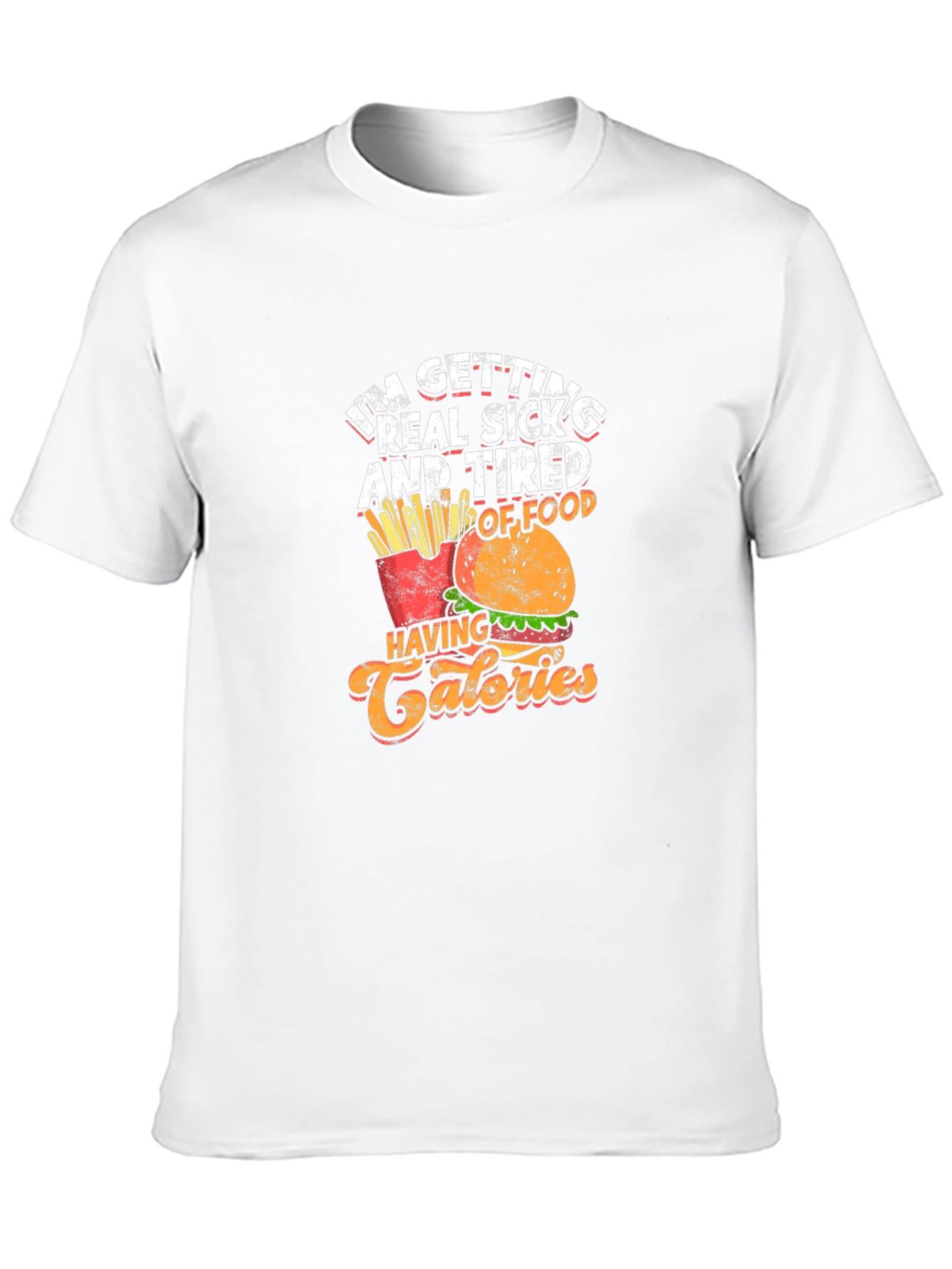 Funny Foodie T-Shirt - Calories Design