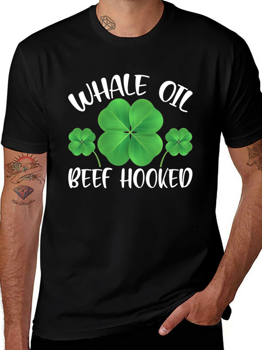 St. Patricks Day Whale Oil Beef Hooked T-Shirt