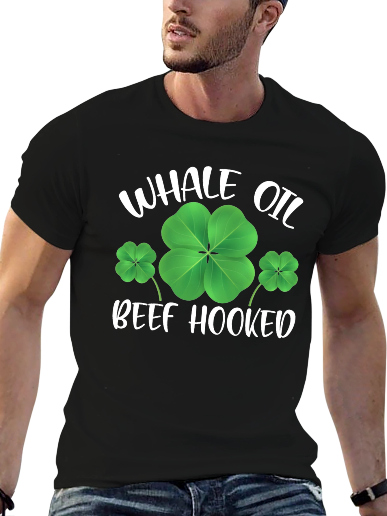 St. Patricks Day Whale Oil Beef Hooked T-Shirt