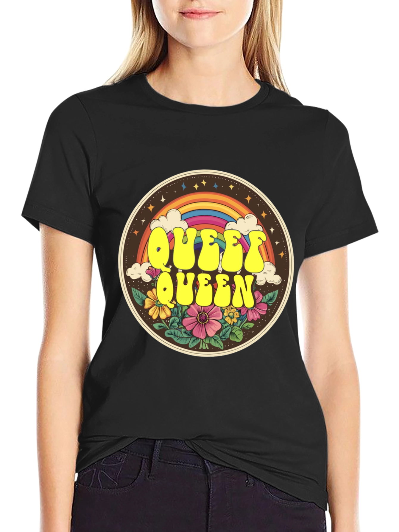 Queer Queen Rainbow Graphic Tee