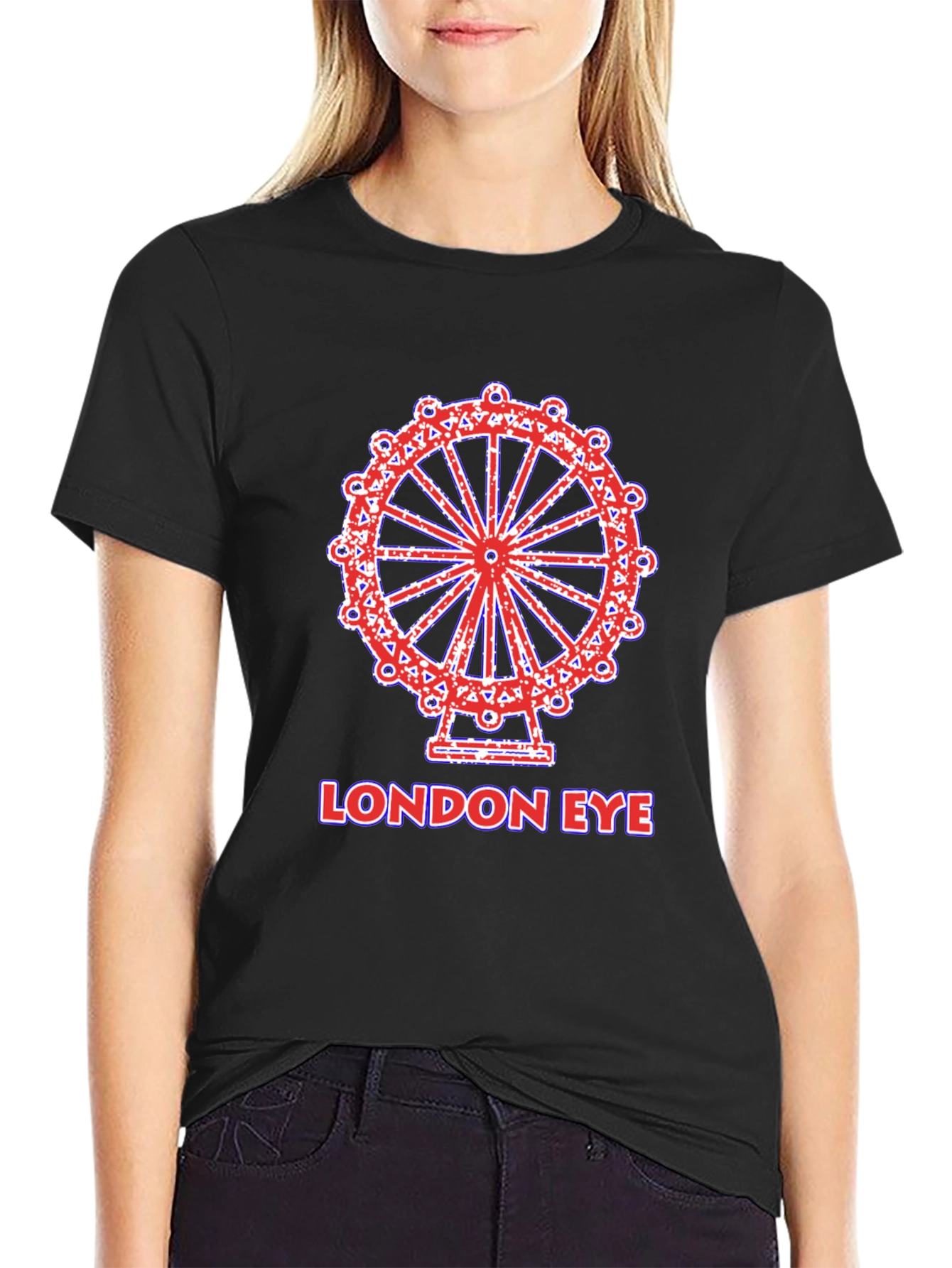 London Eye Graphic Tee - Black