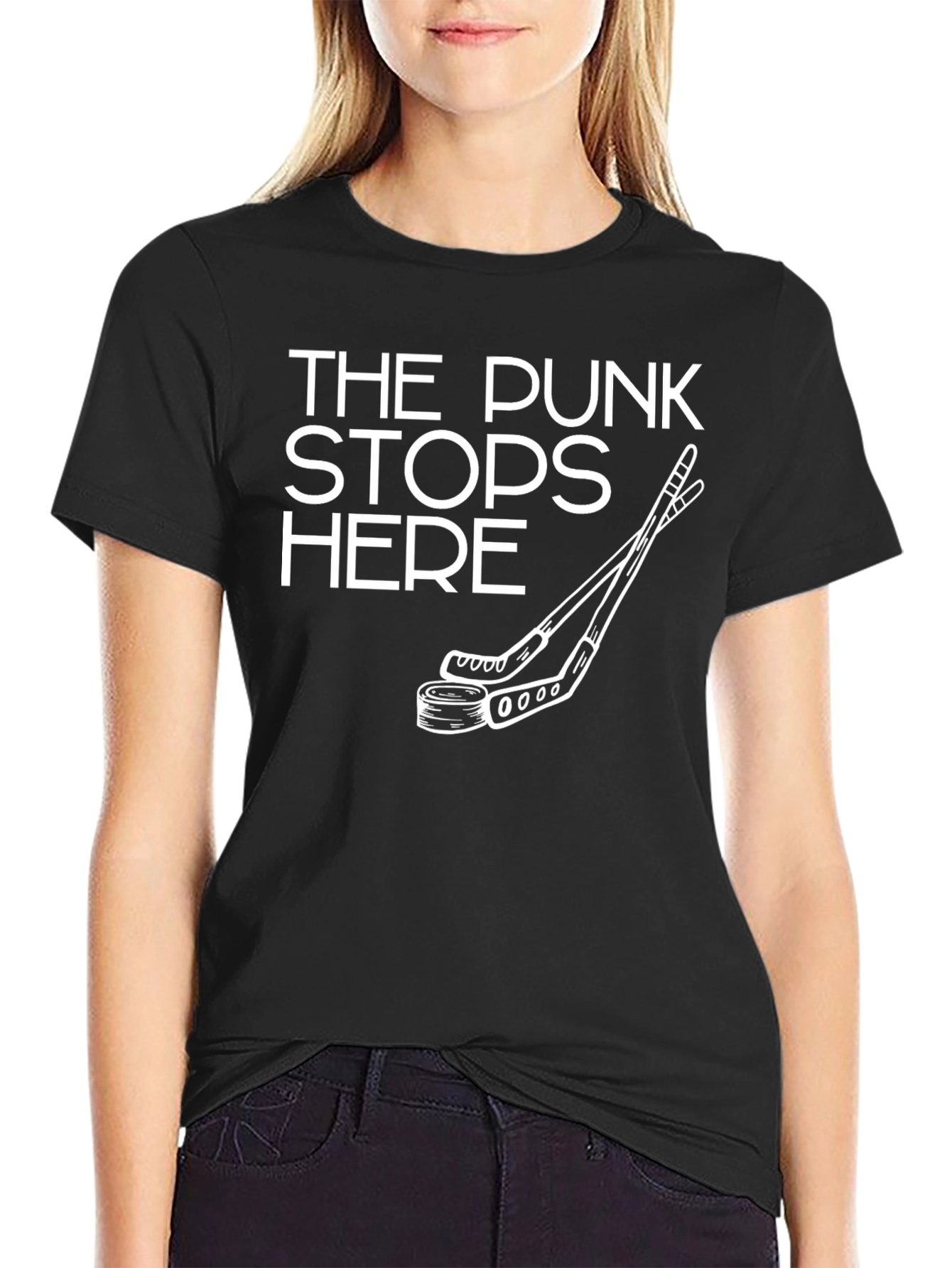 The PUNK Stops Here Hockey T-Shirt