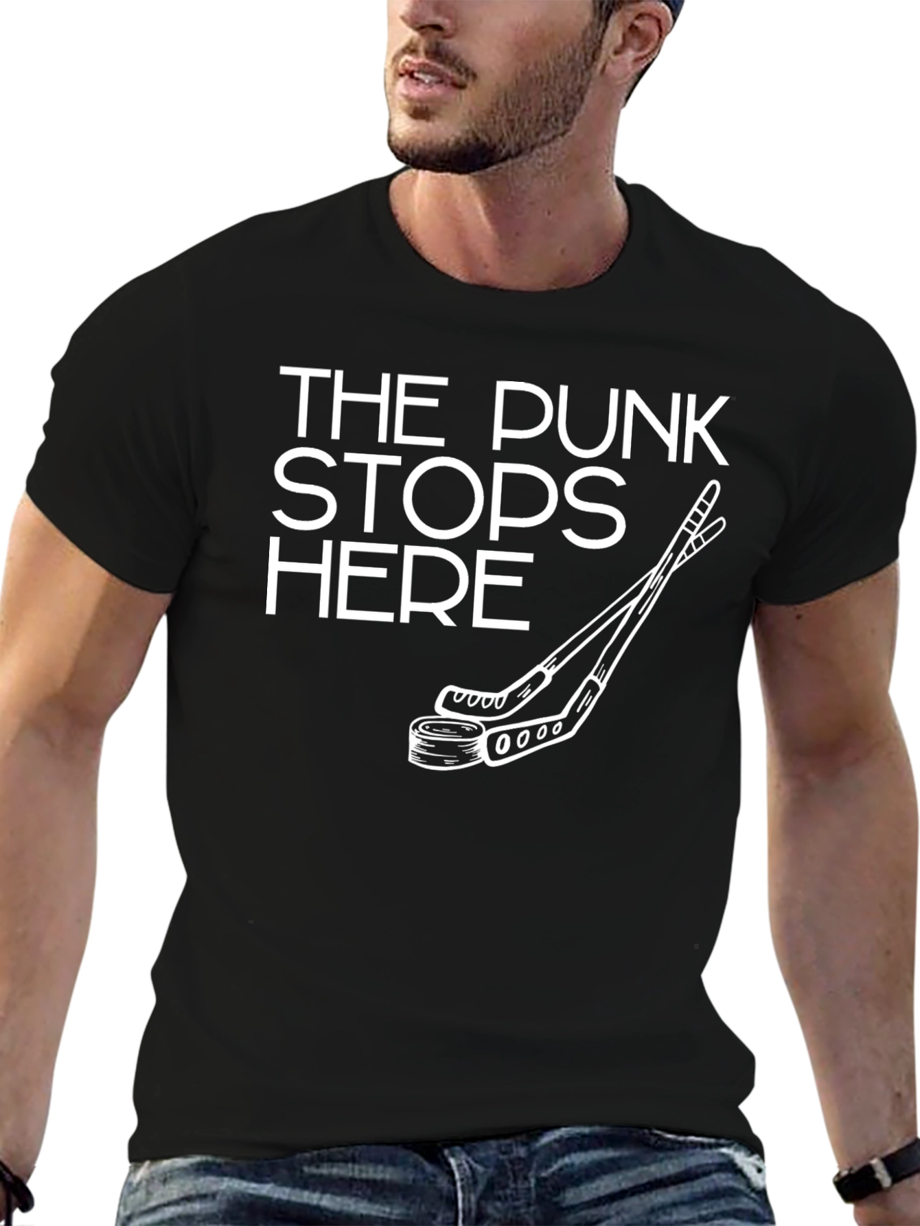 The PUNK Stops Here Hockey T-Shirt