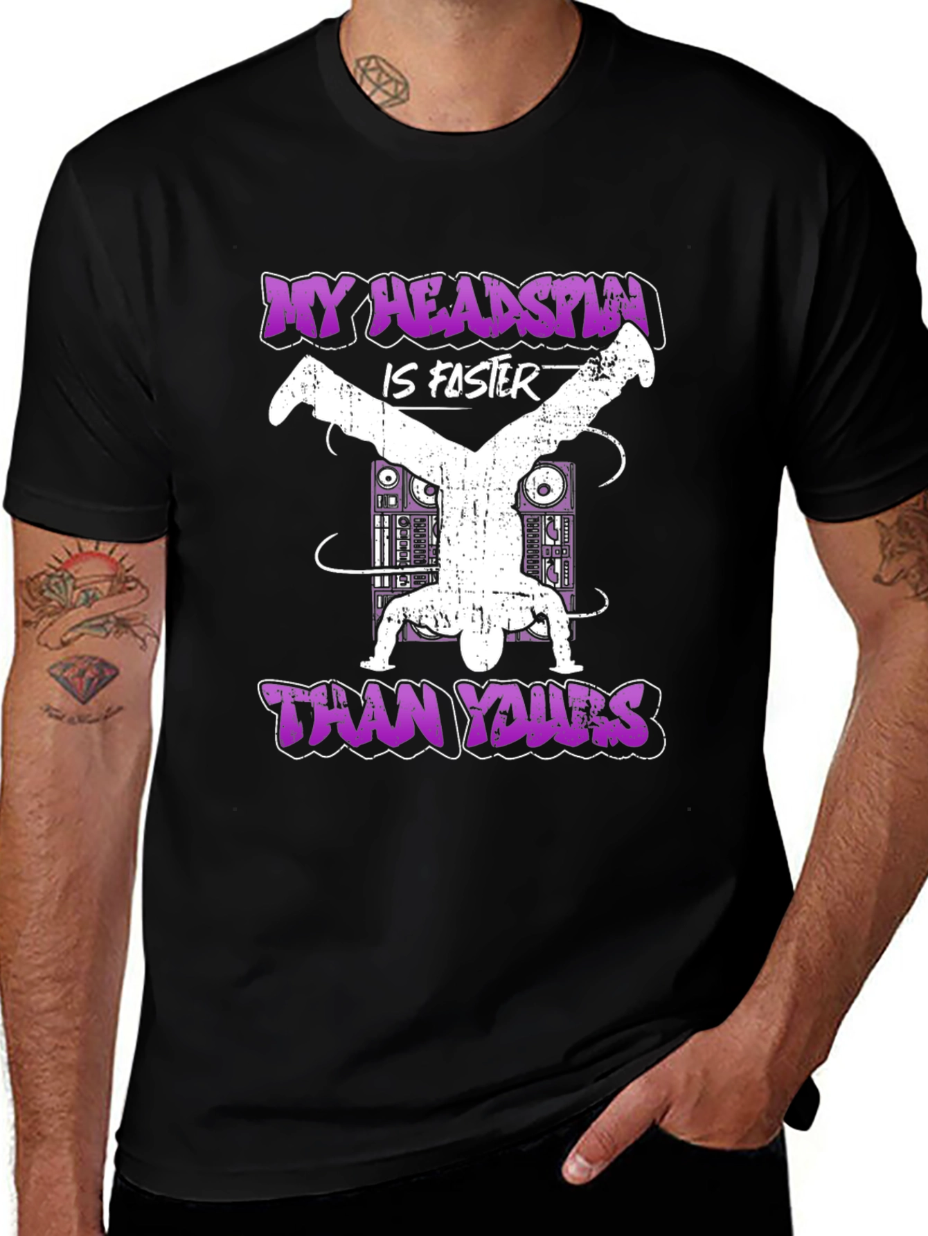 Headspin Faster T-Shirt - Breakdancing Tee