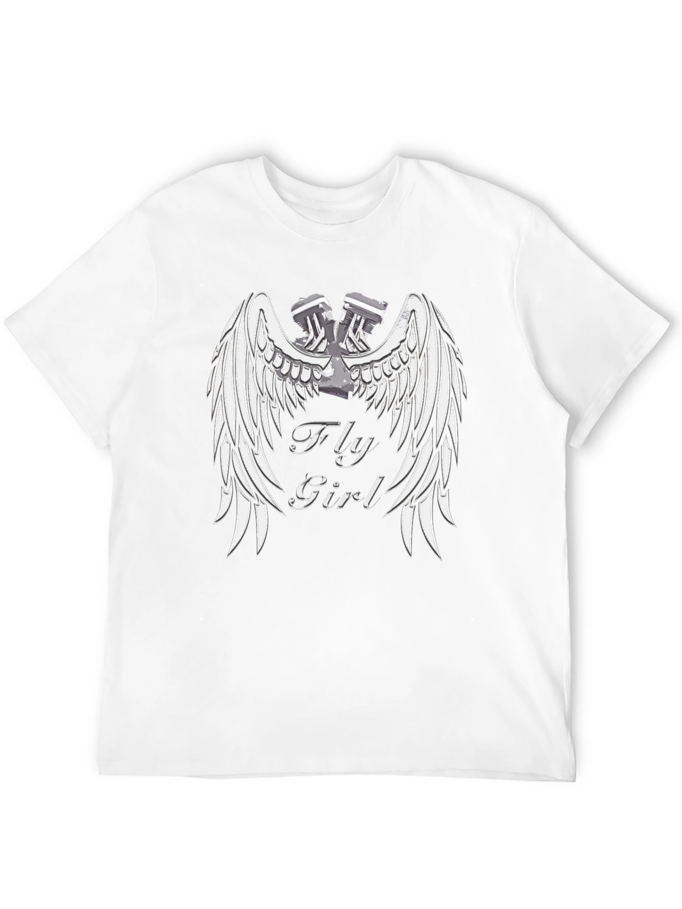 Fly Girl Winged Engine Graphic Tee
