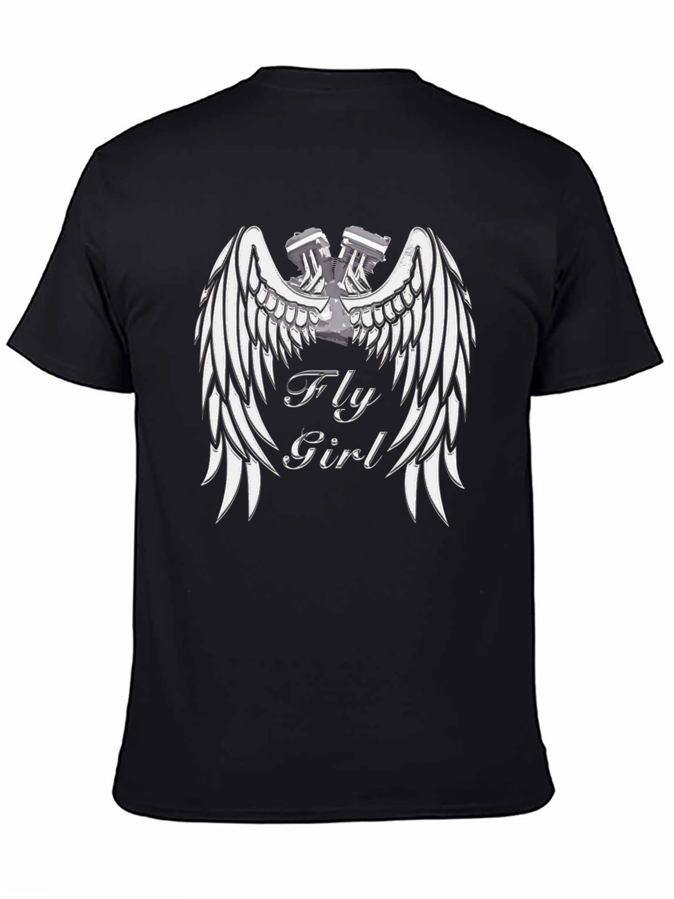 Fly Girl Winged Engine Graphic Tee