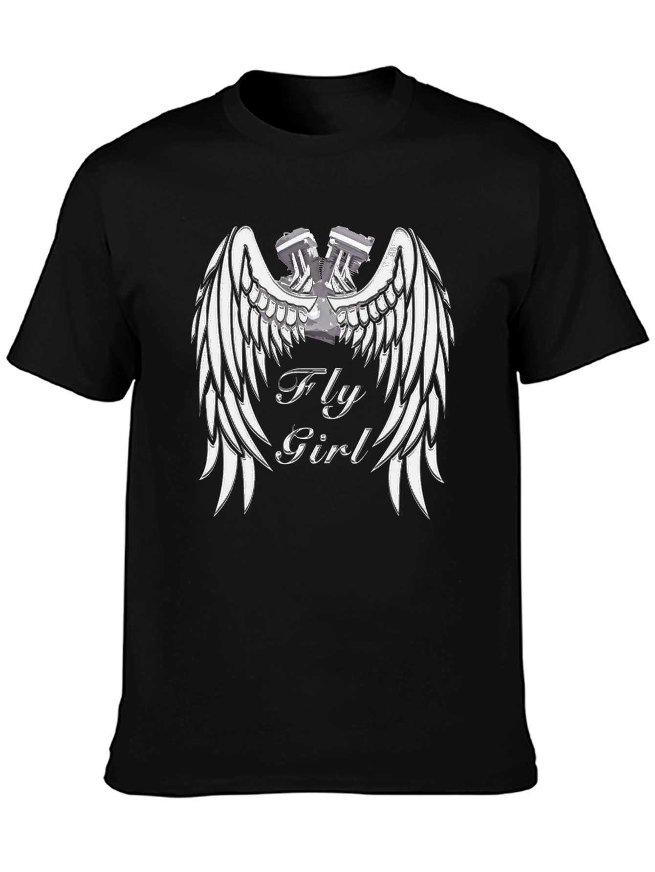 Fly Girl Winged Engine Graphic Tee