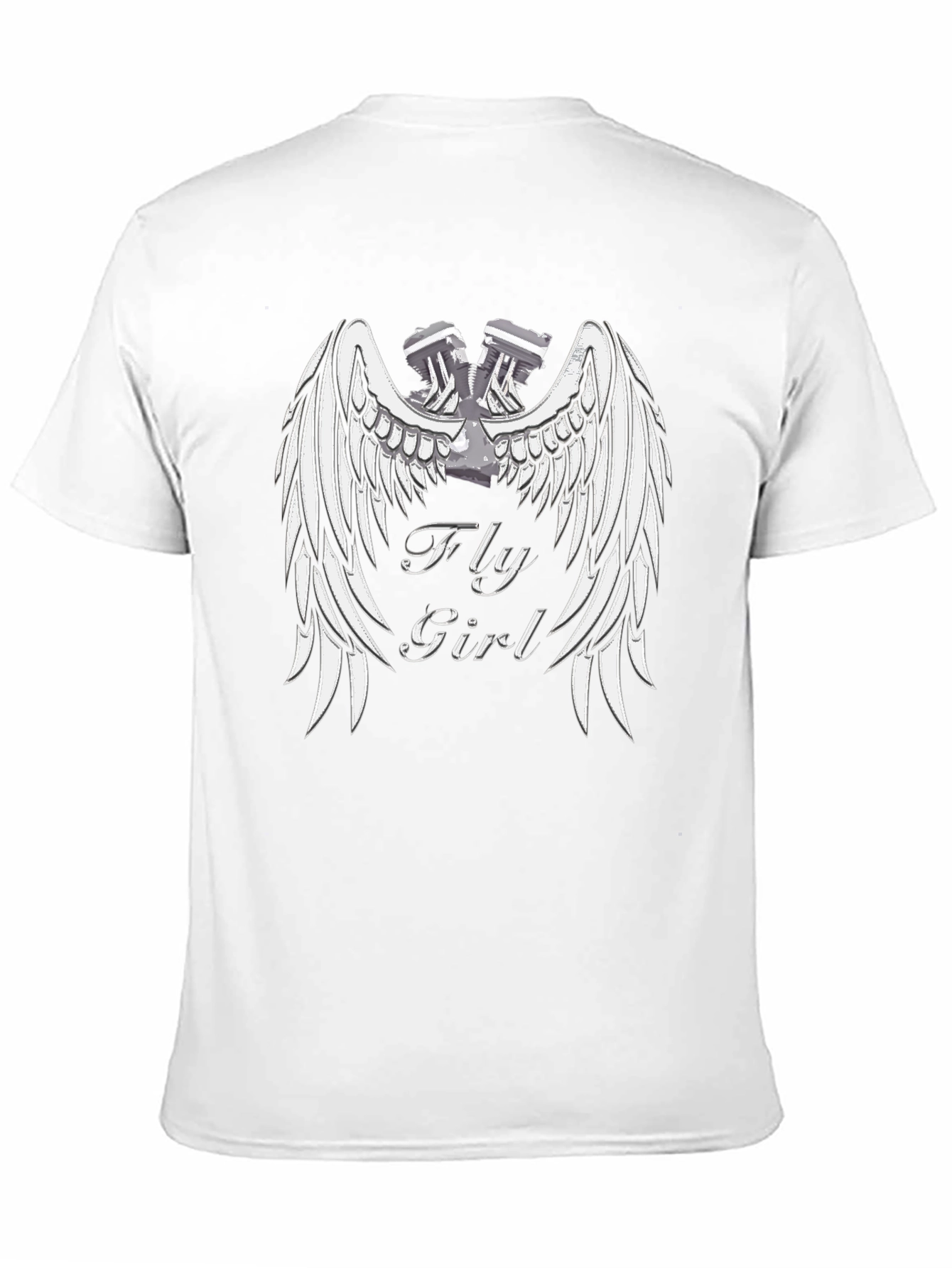 Fly Girl Winged Engine Graphic Tee