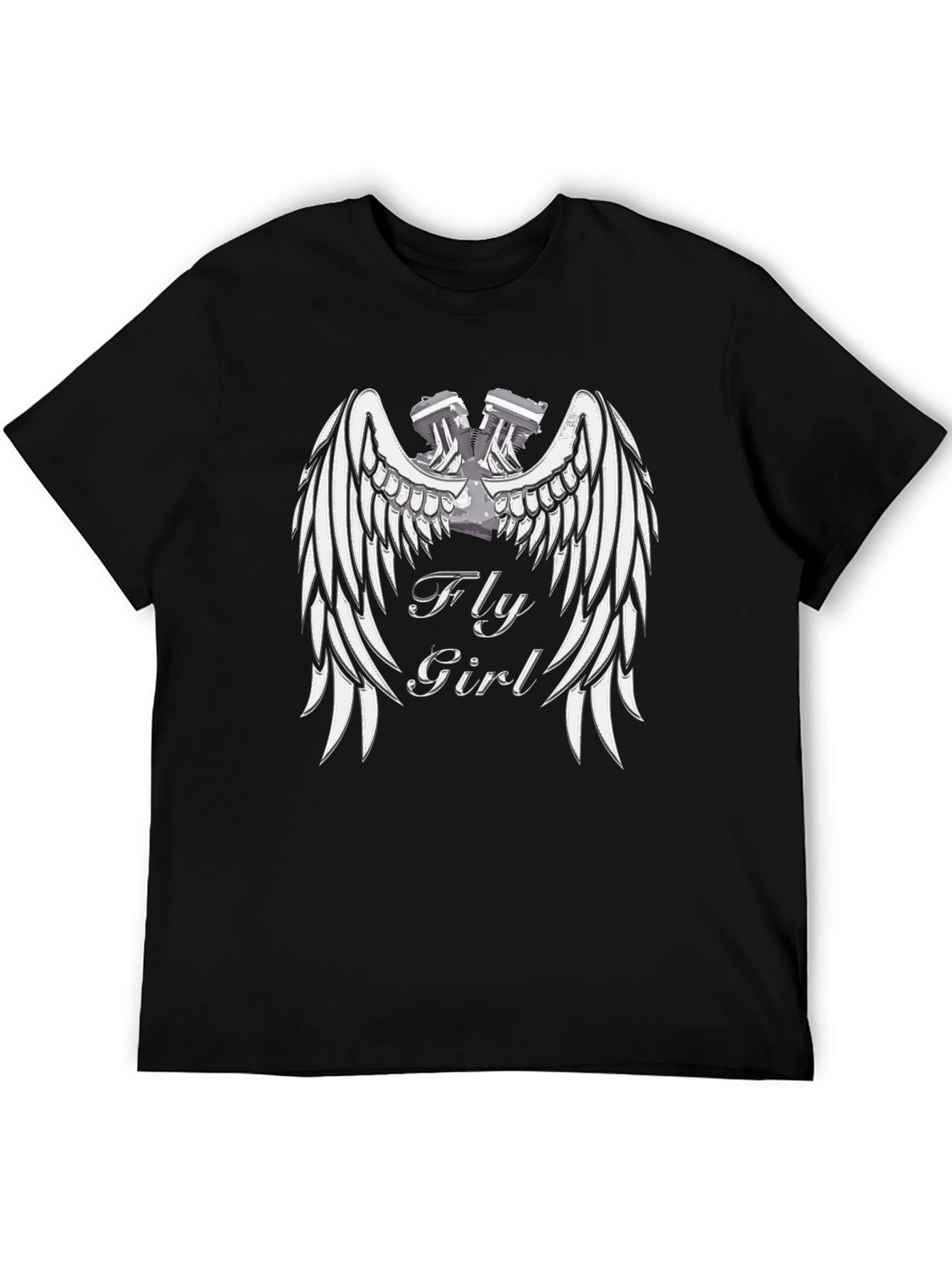 Fly Girl Winged Engine Graphic Tee