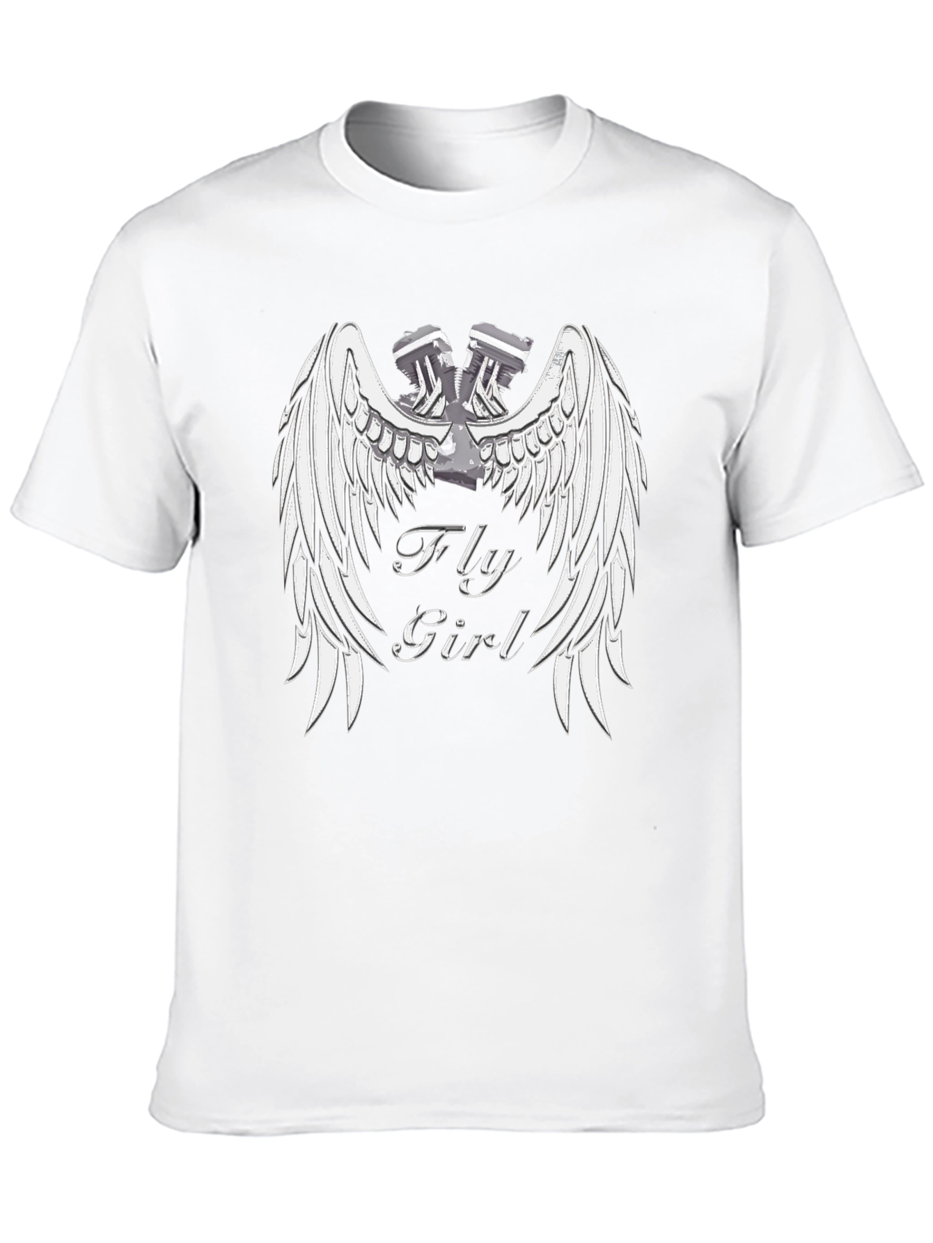Fly Girl Winged Engine Graphic Tee