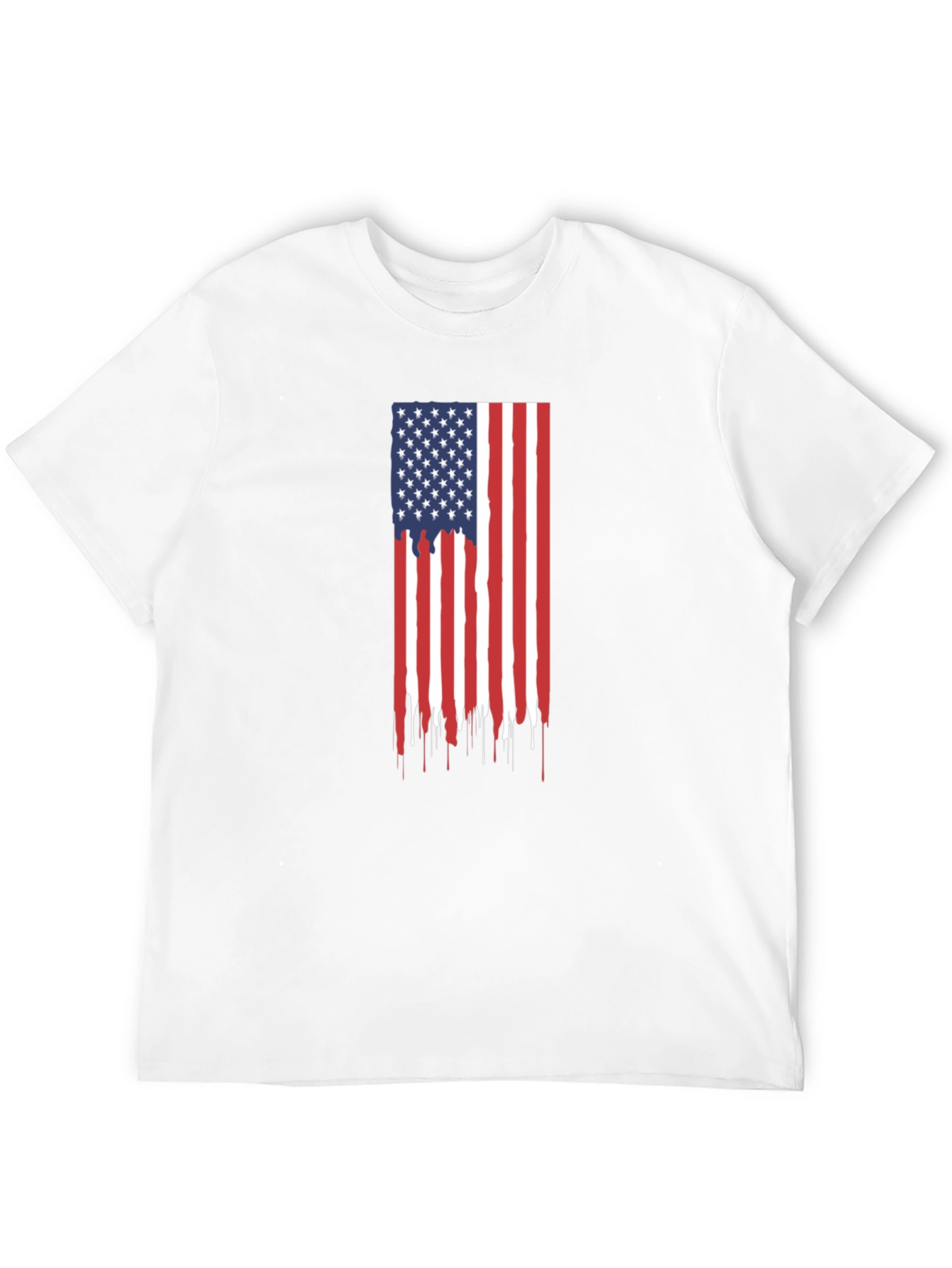 American Flag Drip Graphic Tee