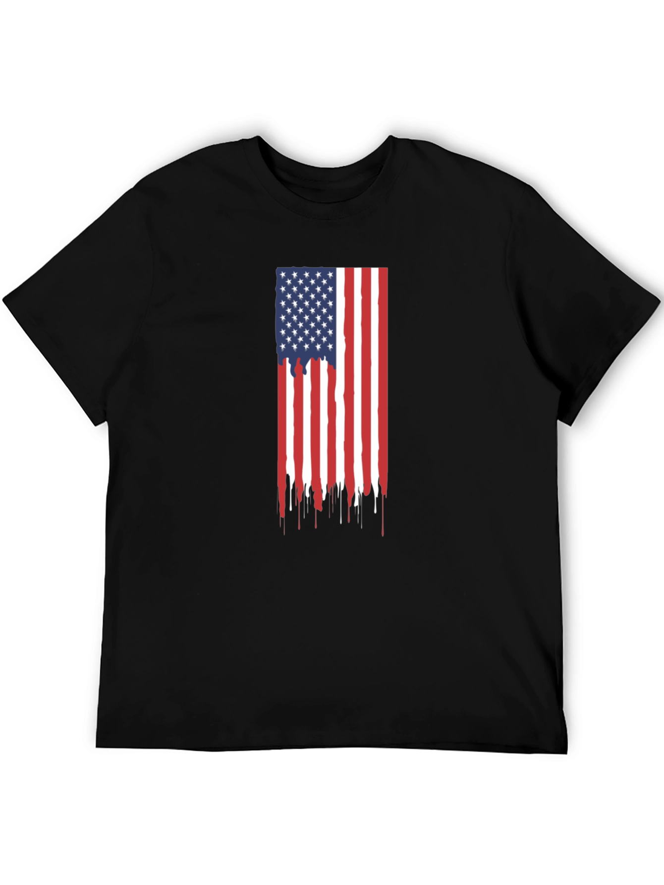 American Flag Drip Graphic Tee