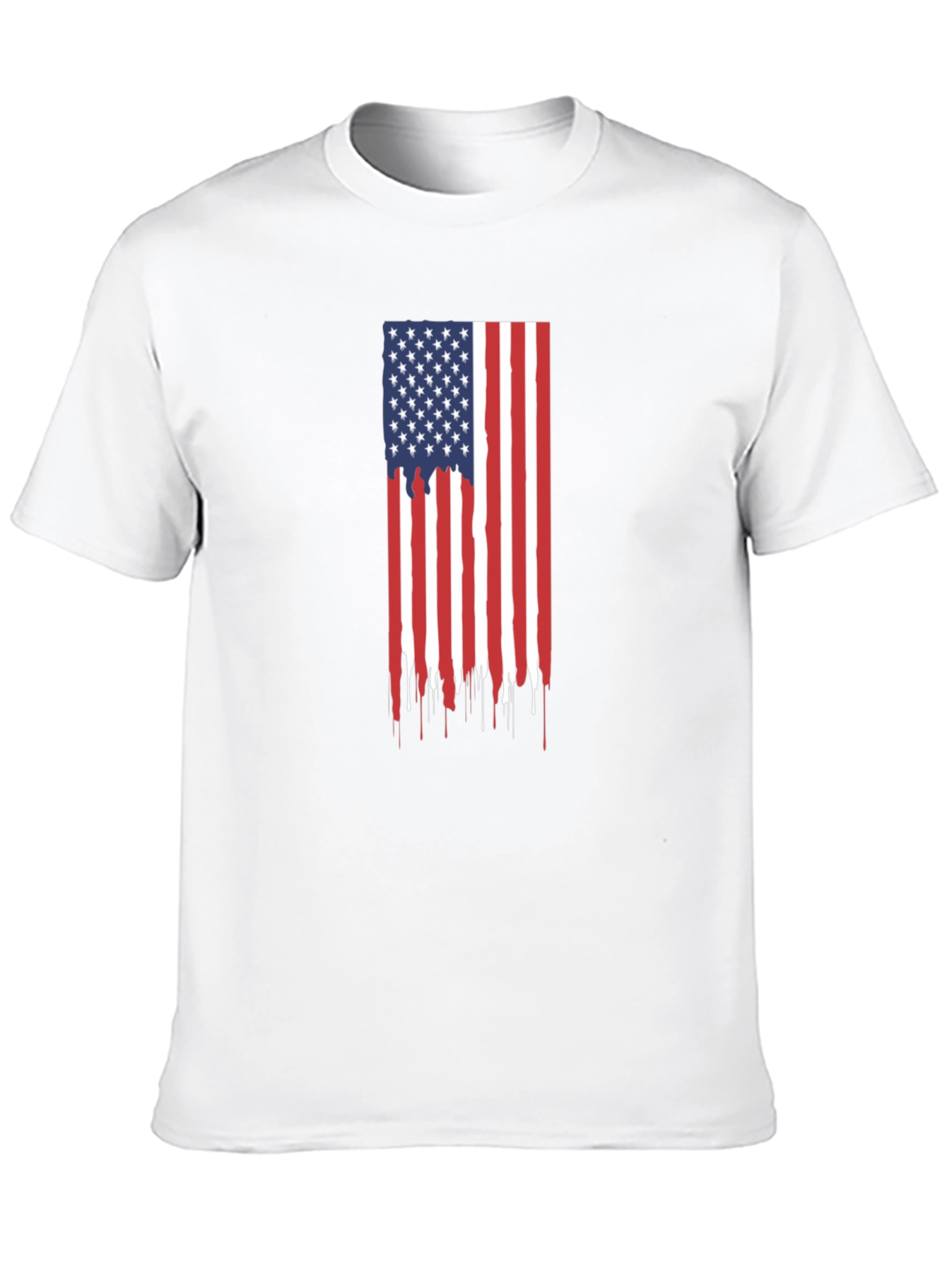 American Flag Drip Graphic Tee