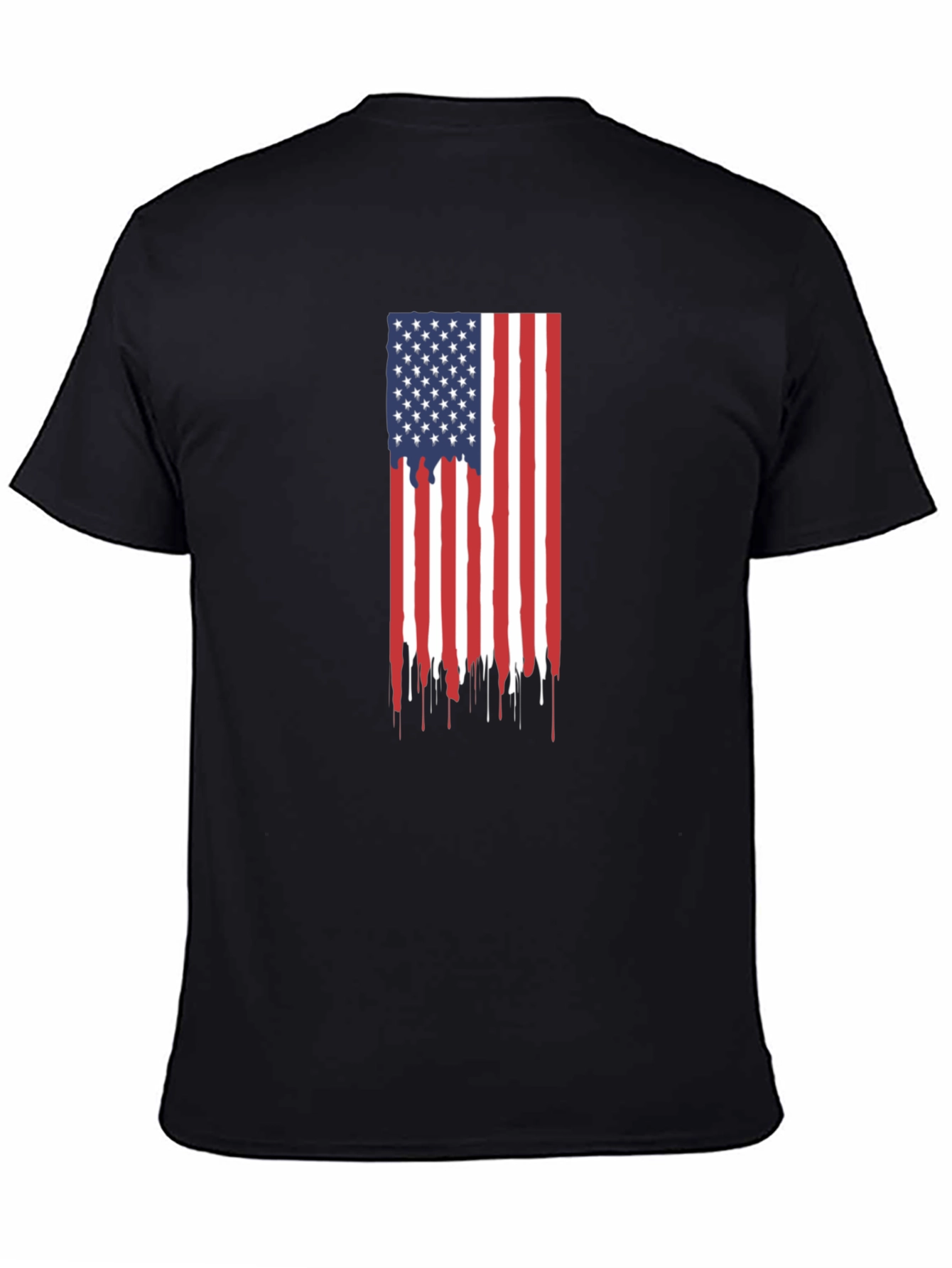 American Flag Drip Graphic Tee