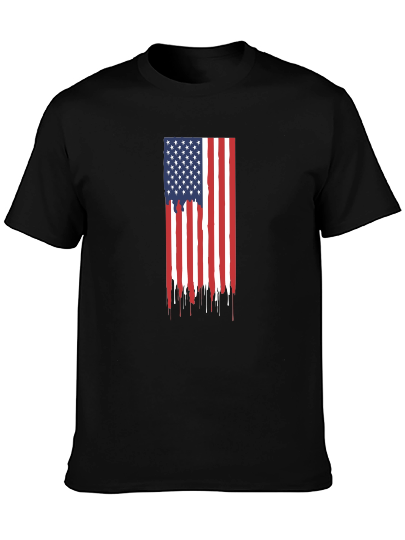 American Flag Drip Graphic Tee