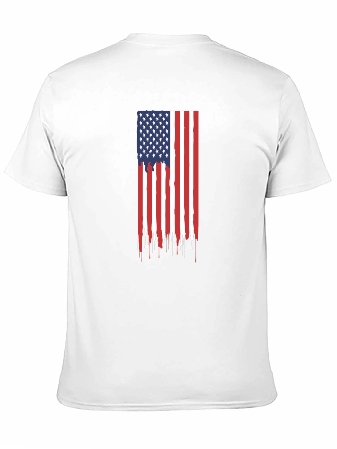 American Flag Drip Graphic Tee