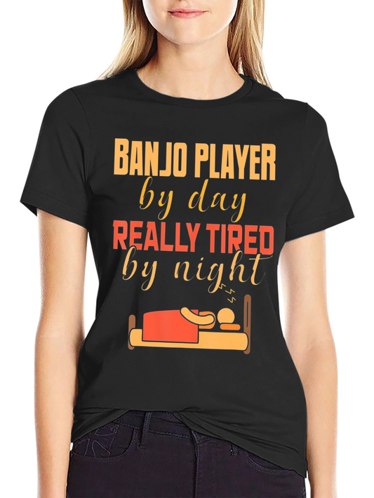 Banjo Player Tired T-Shirt