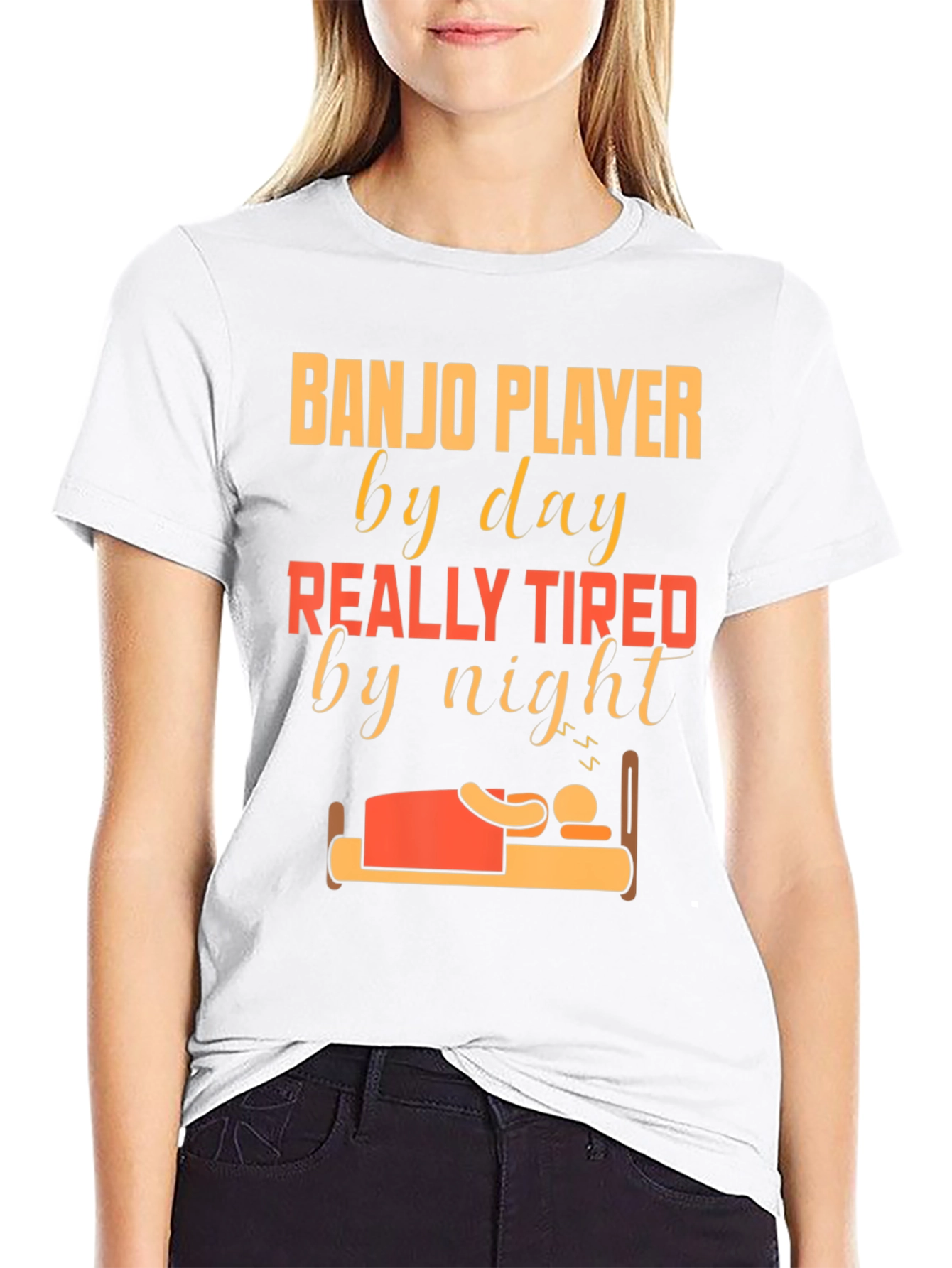 Banjo Player Tired T-Shirt