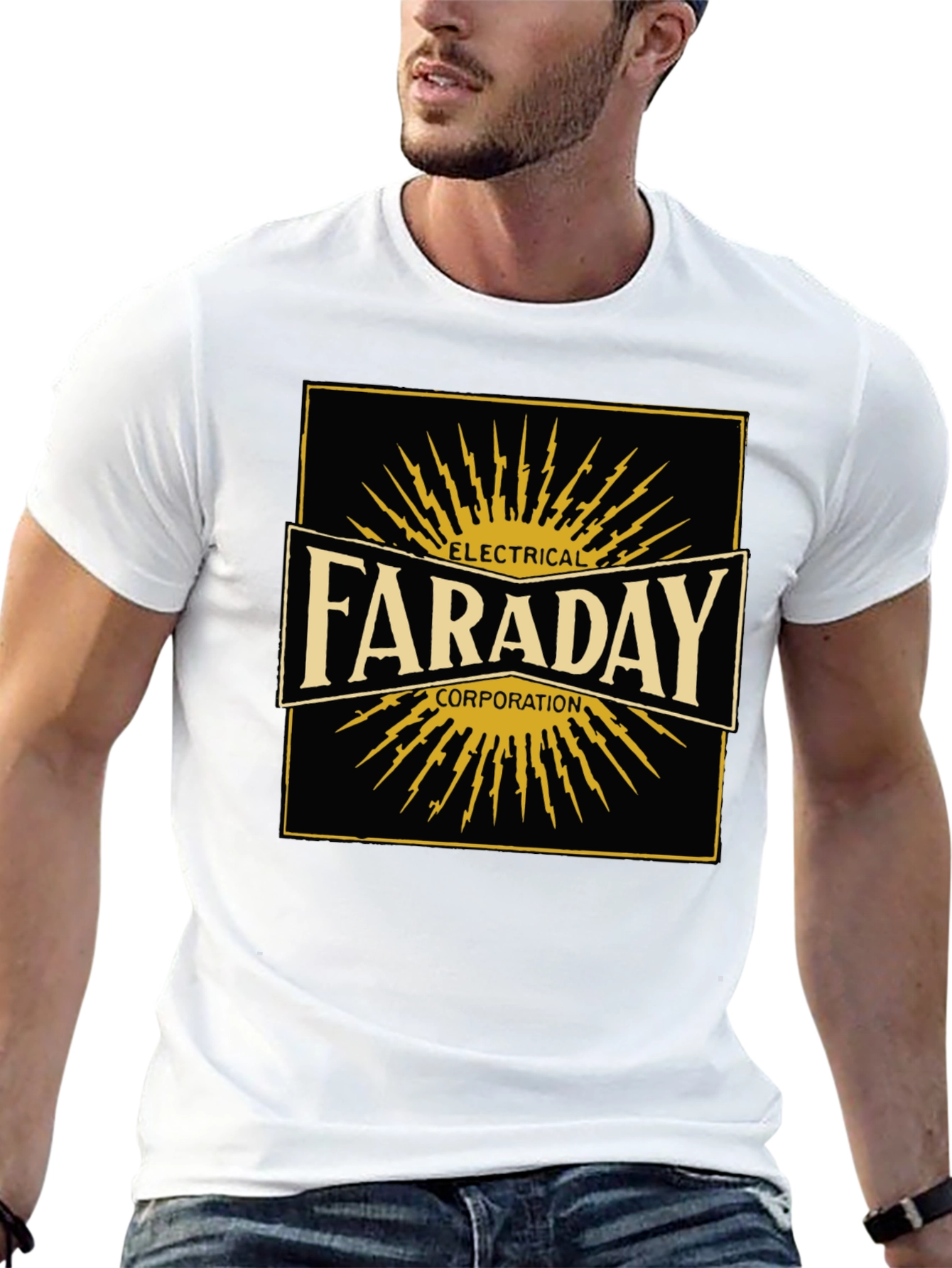 Faraday Electrical Corp. Black T-Shirt
