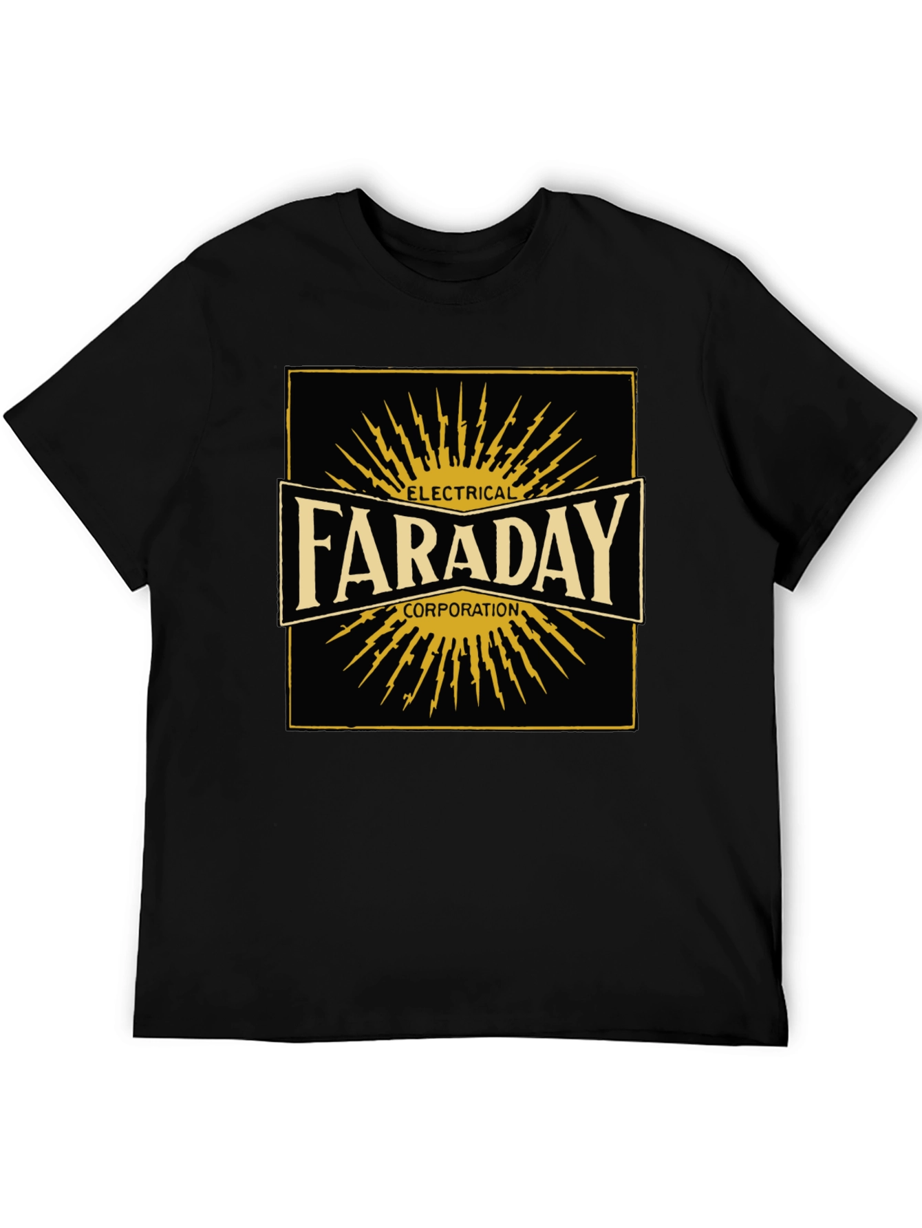Faraday Electrical Corp. Black T-Shirt