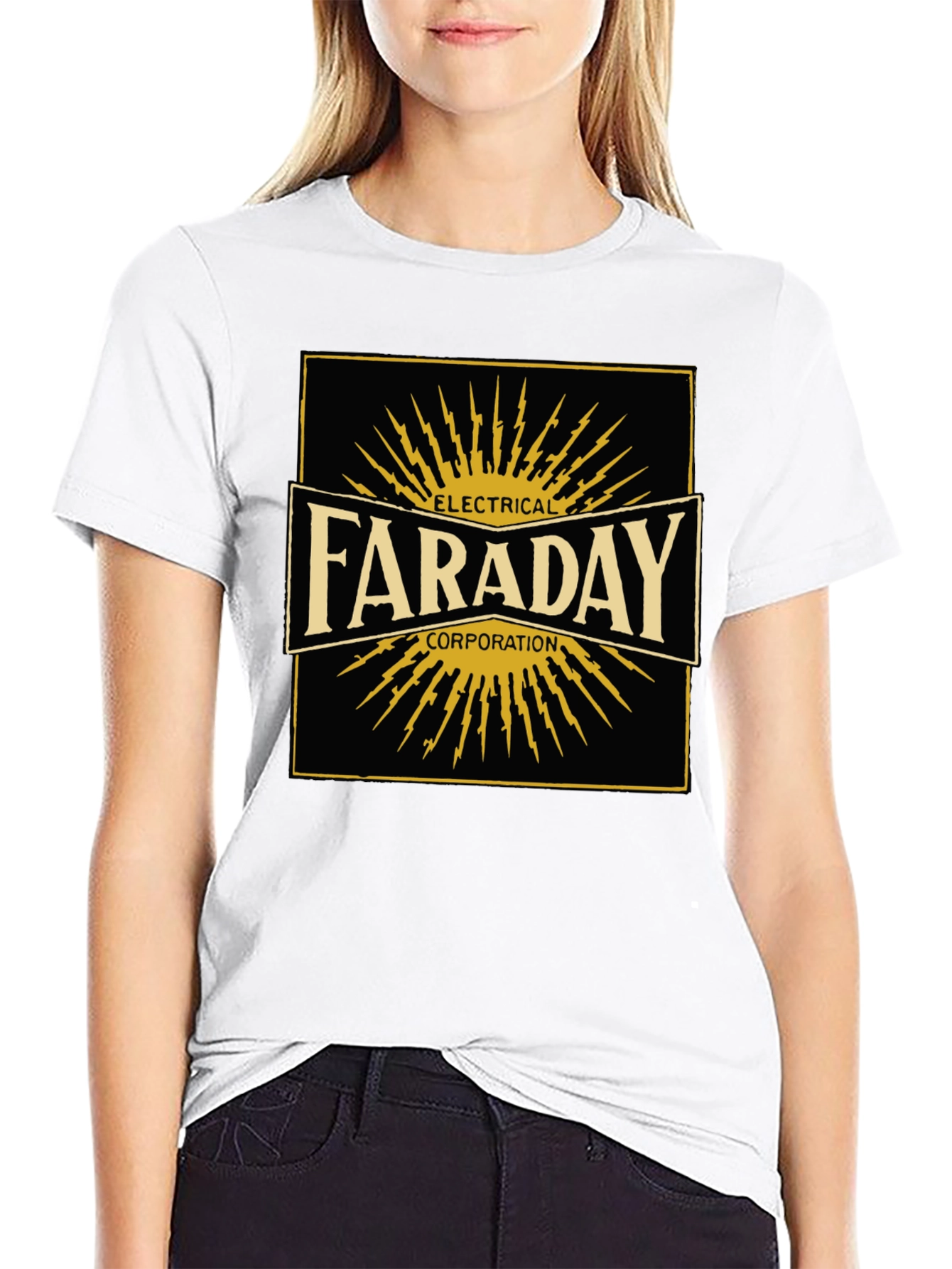 Faraday Electrical Corp. Black T-Shirt