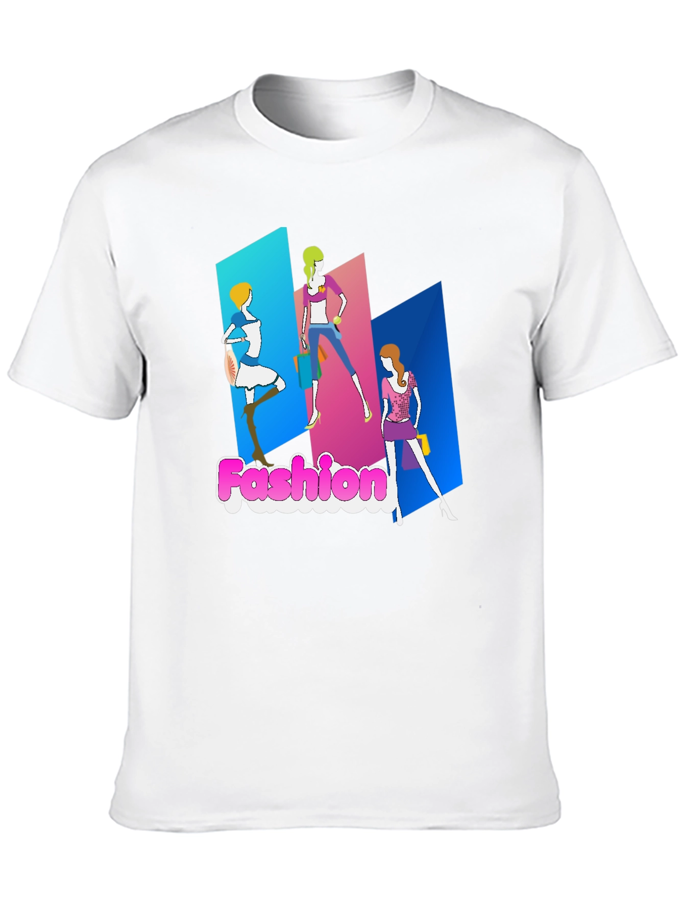 Fashion Graphic Print Black T-Shirt