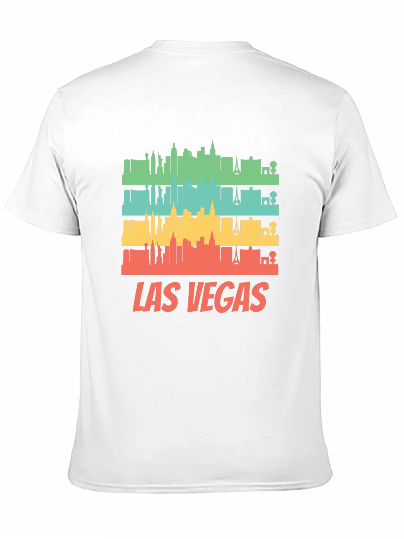 Las Vegas Skyline Retro Graphic T-Shirt