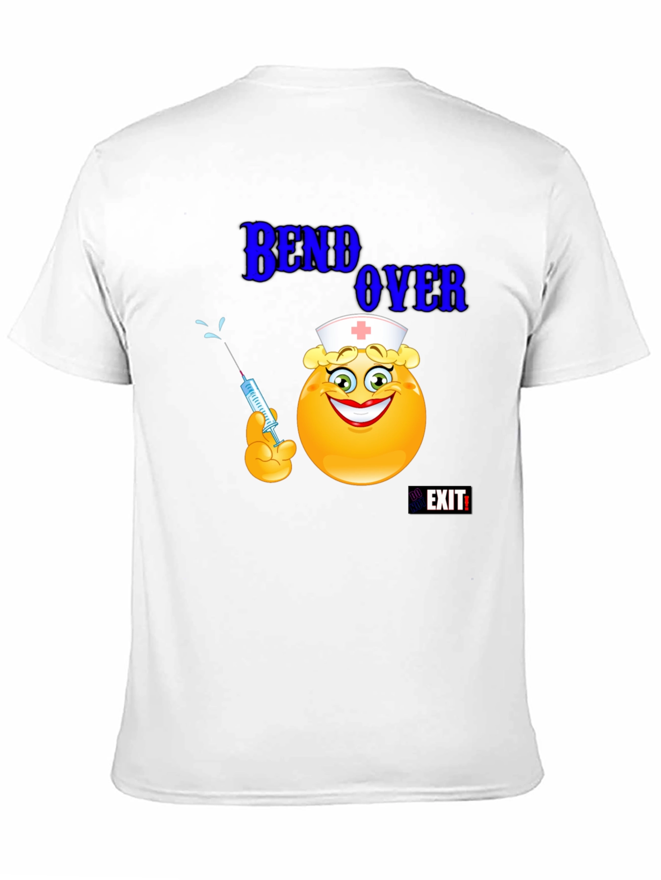 Nurse Emoji Graphic T-Shirt - Bend Over