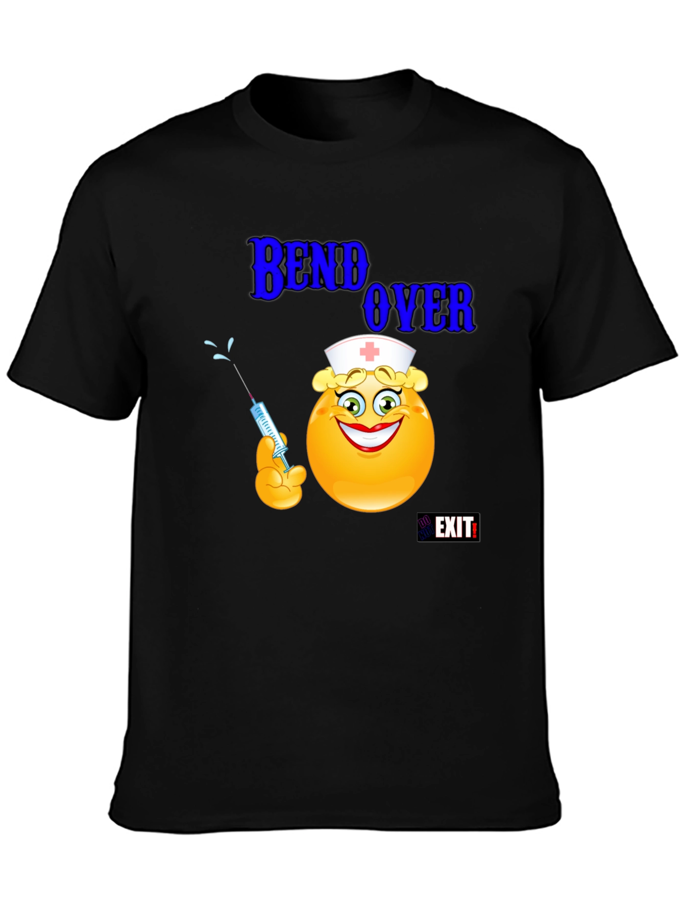 Nurse Emoji Graphic T-Shirt - Bend Over