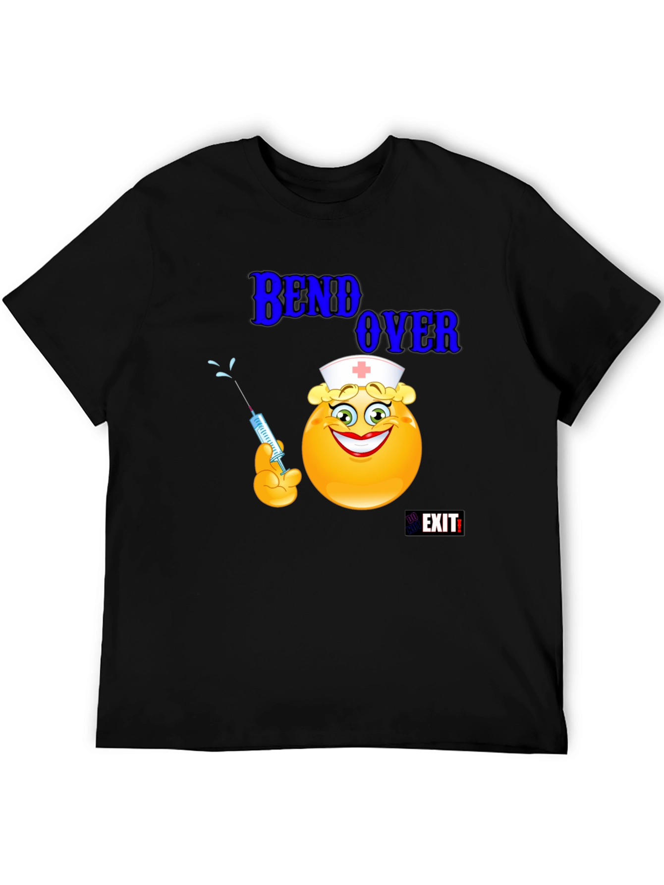 Nurse Emoji Graphic T-Shirt - Bend Over