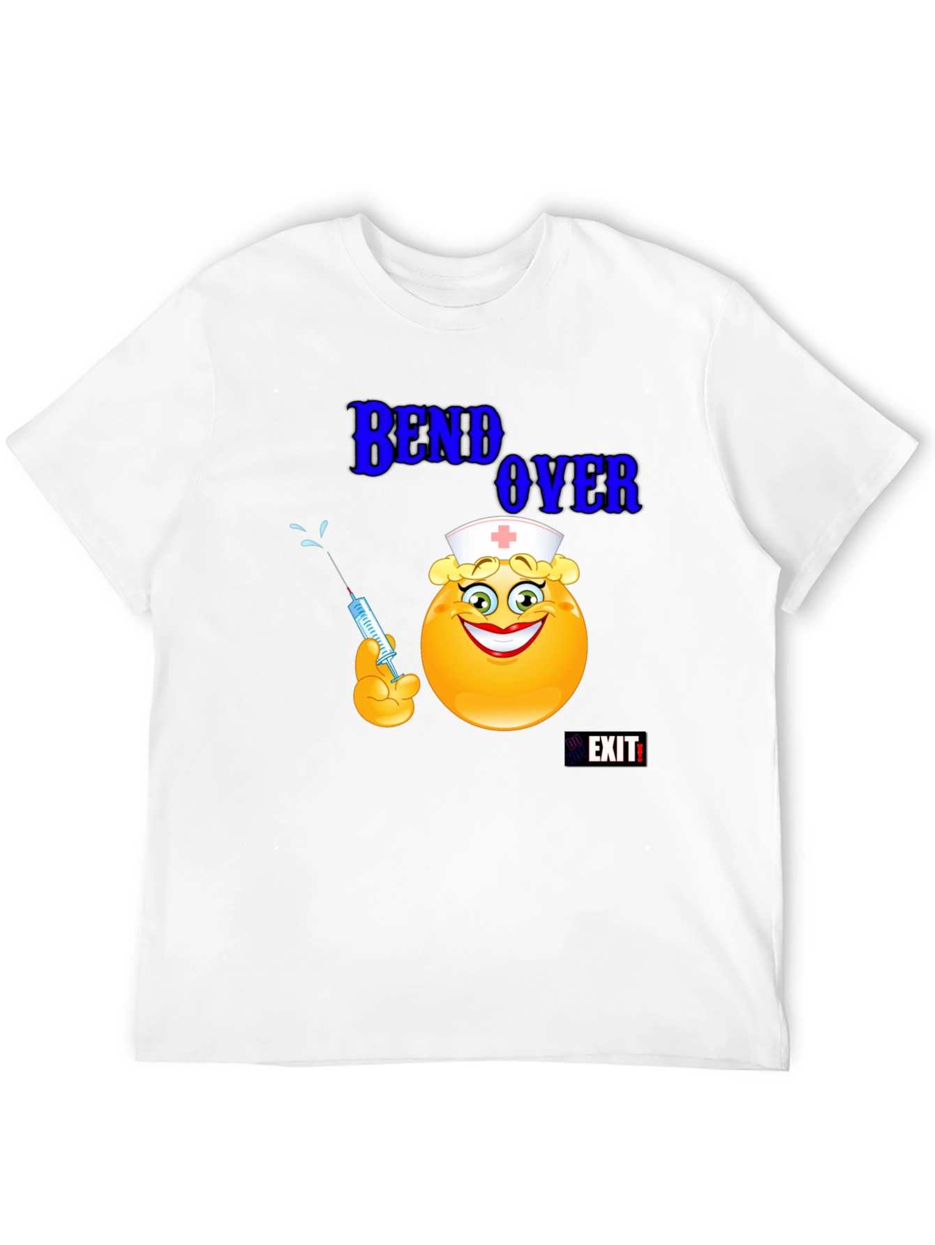 Nurse Emoji Graphic T-Shirt - Bend Over