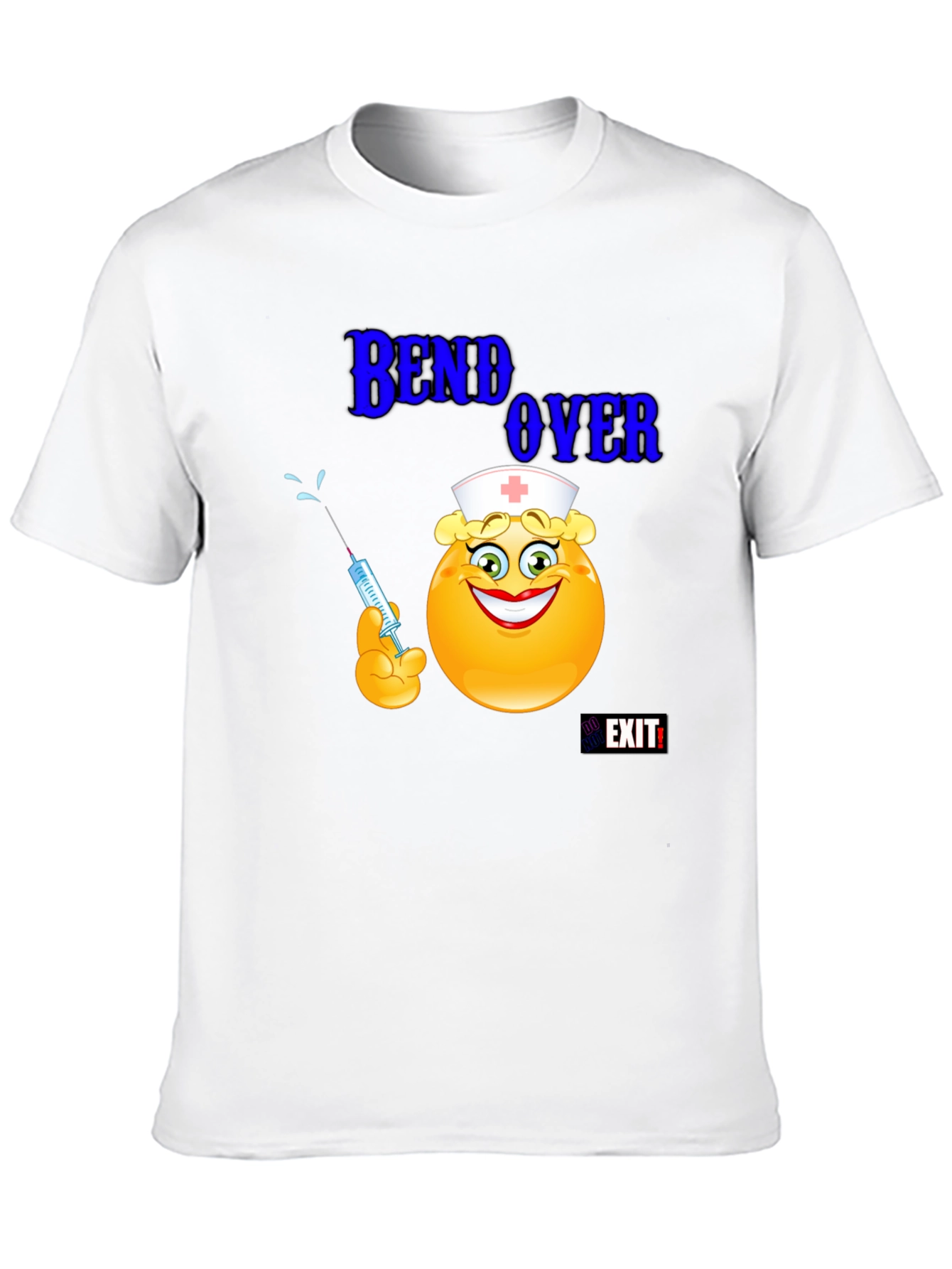 Nurse Emoji Graphic T-Shirt - Bend Over