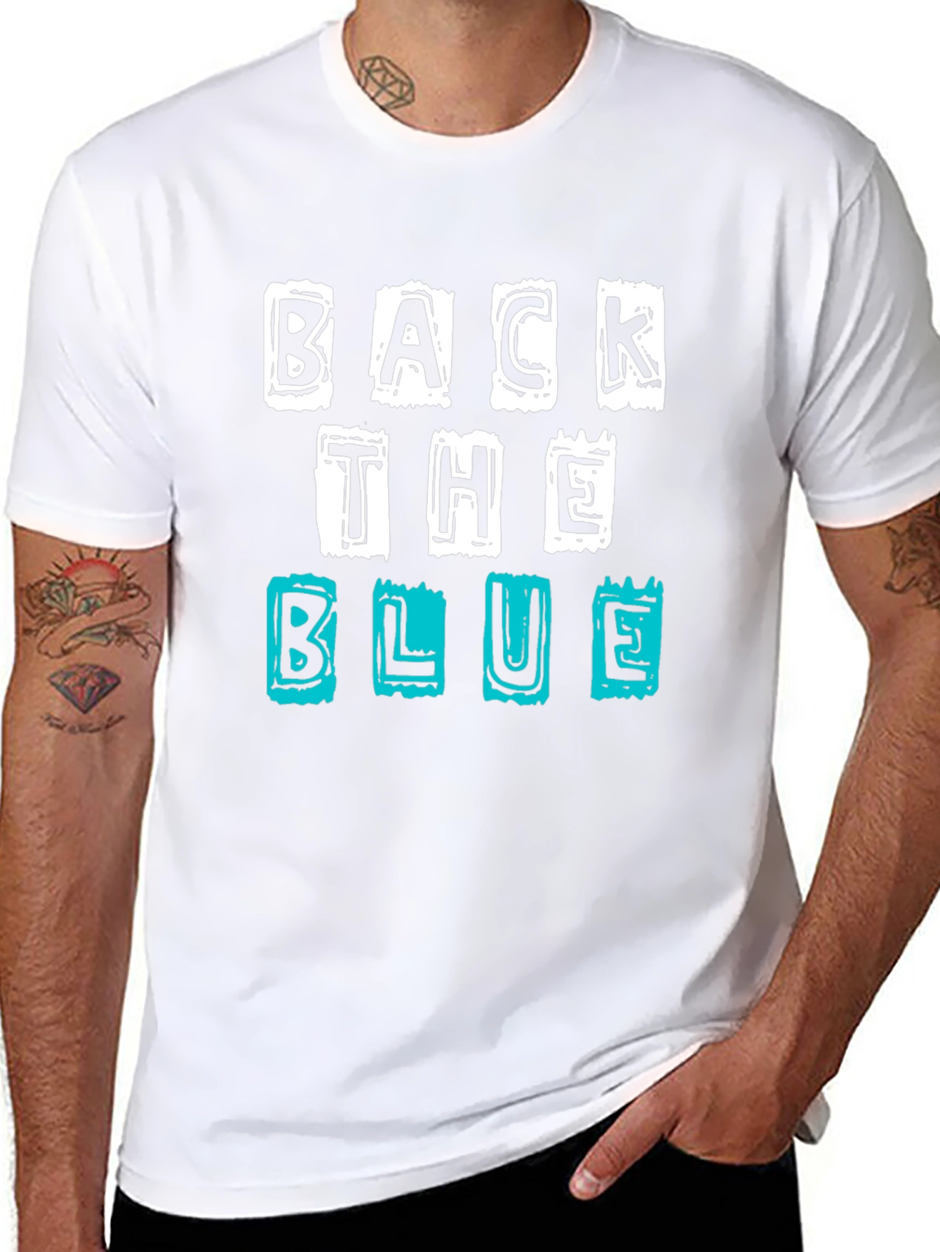 Back The Blue Graphic T-Shirt